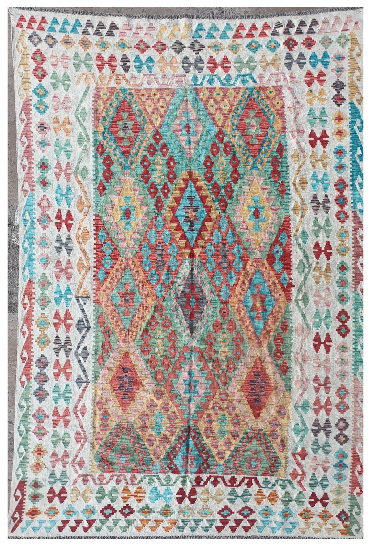 Alfombra Lana, Kelim Kashkuli 3.00 x 2.00 mts. 0450