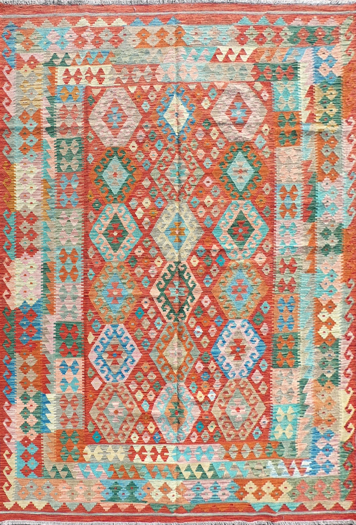 Alfombra lana, Kelim Kashkuli 3.00 x 2.10 mts. 217