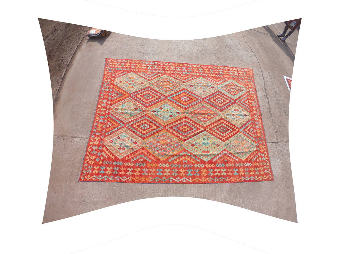 Alfombra Lana, Kelim Kashkuli 3.00 x 2.00 mts. 0220