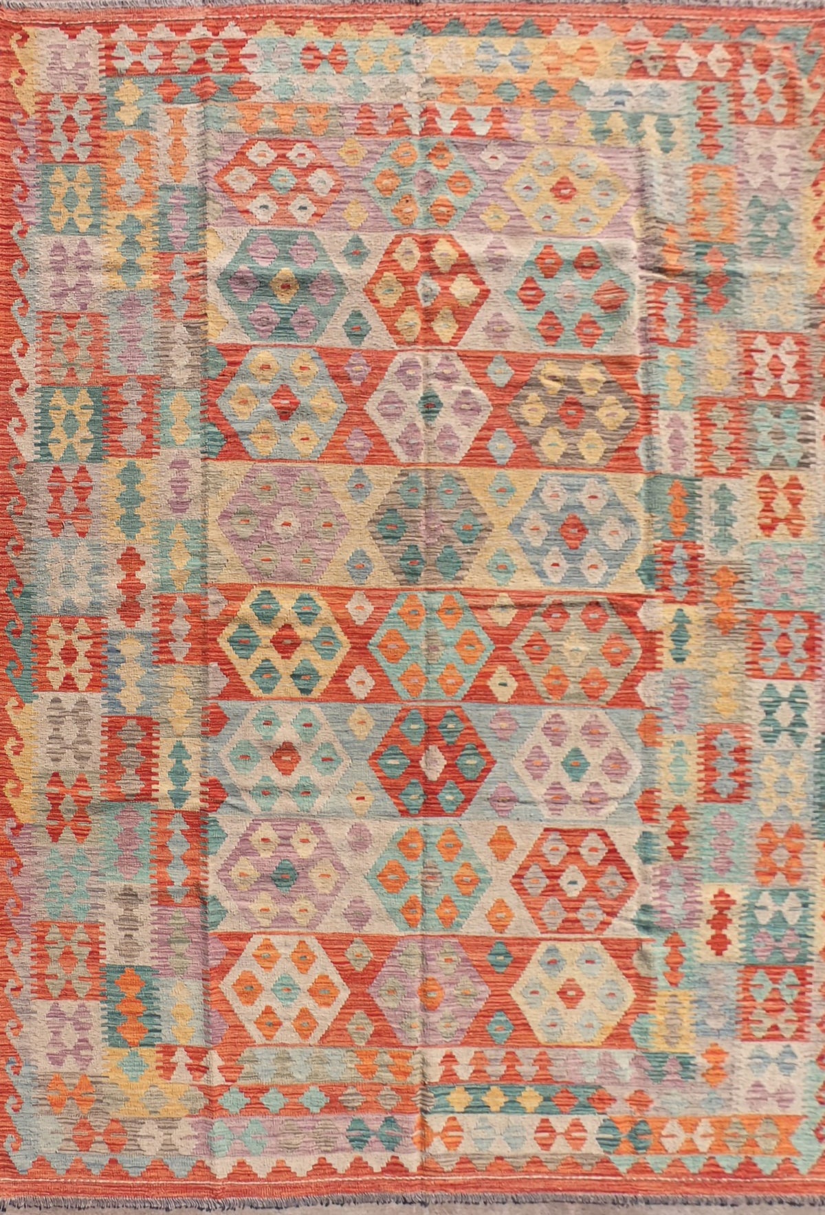 Alfombra lana, Kelim Kashkuli 3.00 x 2.10 mts. 223