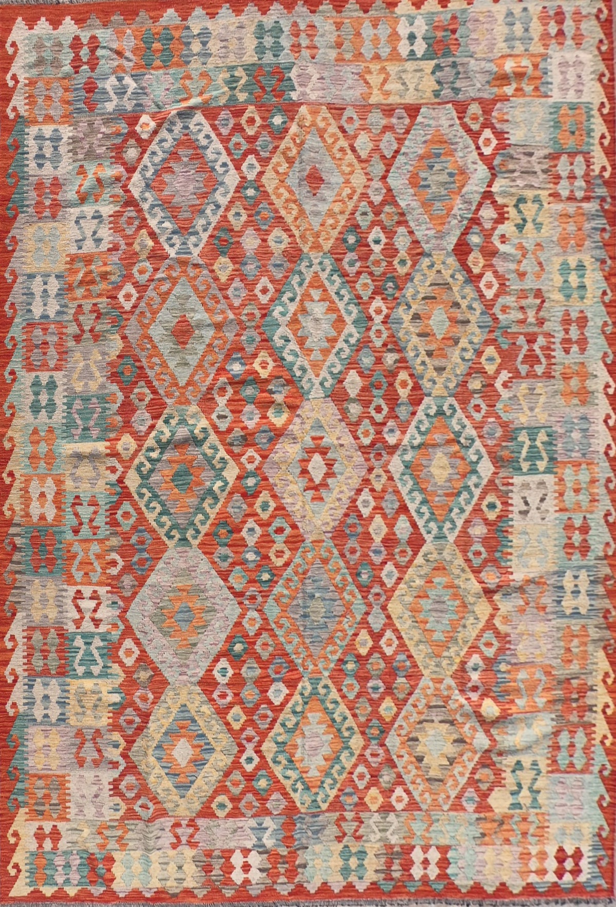 Alfombra lana, Kelim Kashkuli 3.00 x 2.40 mts. 008