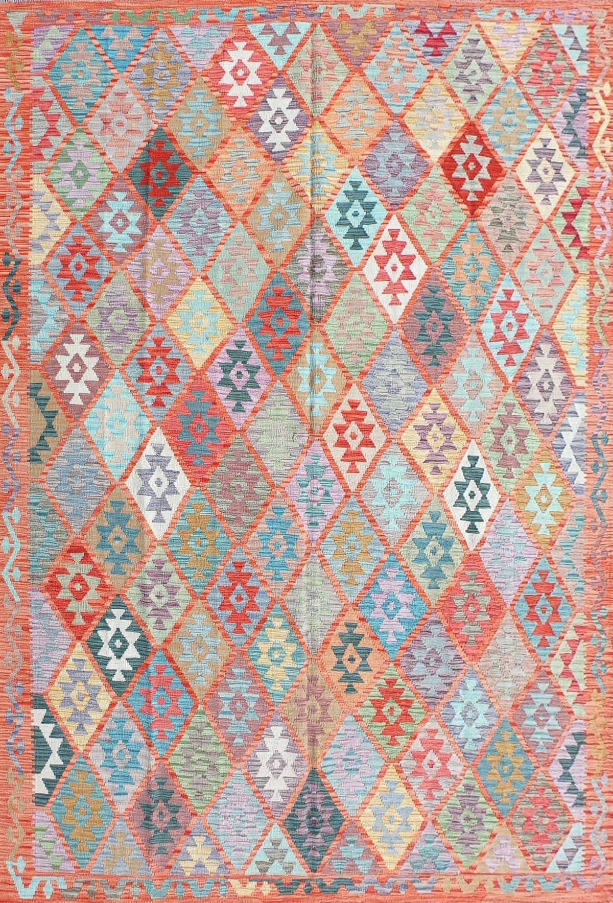 Alfombra Lana, Kelim Kashkuli 3.00 x 2.50 mts. 0043