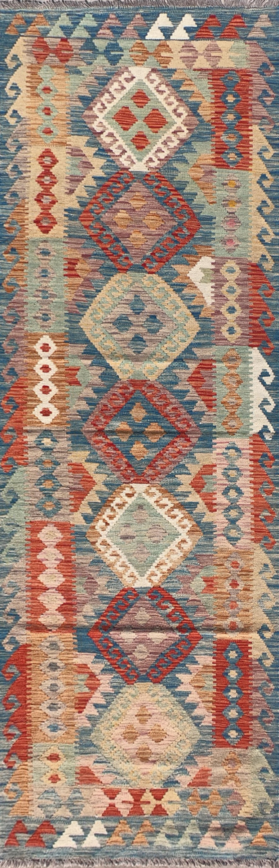 Alfombra lana, Kelim Kashkuli 3.10 x 0.80 mts. 029