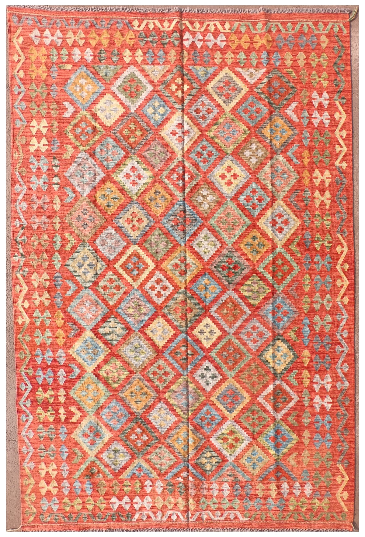 Alfombra Lana, Kelim Kashkuli 3.00 x 2.00 mts. 0046