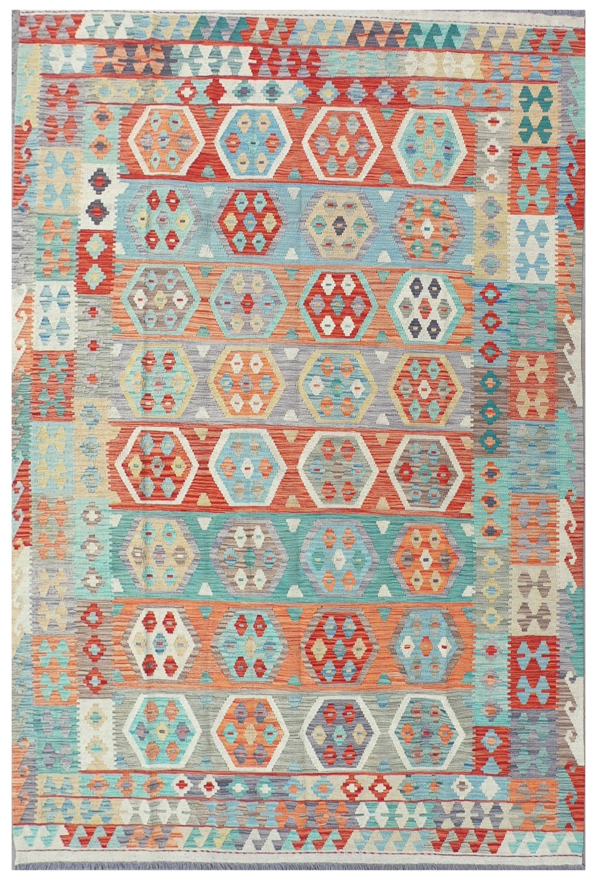 Alfombra Lana, Kelim Kashkuli 3.00 x 2.00 mts. 0036