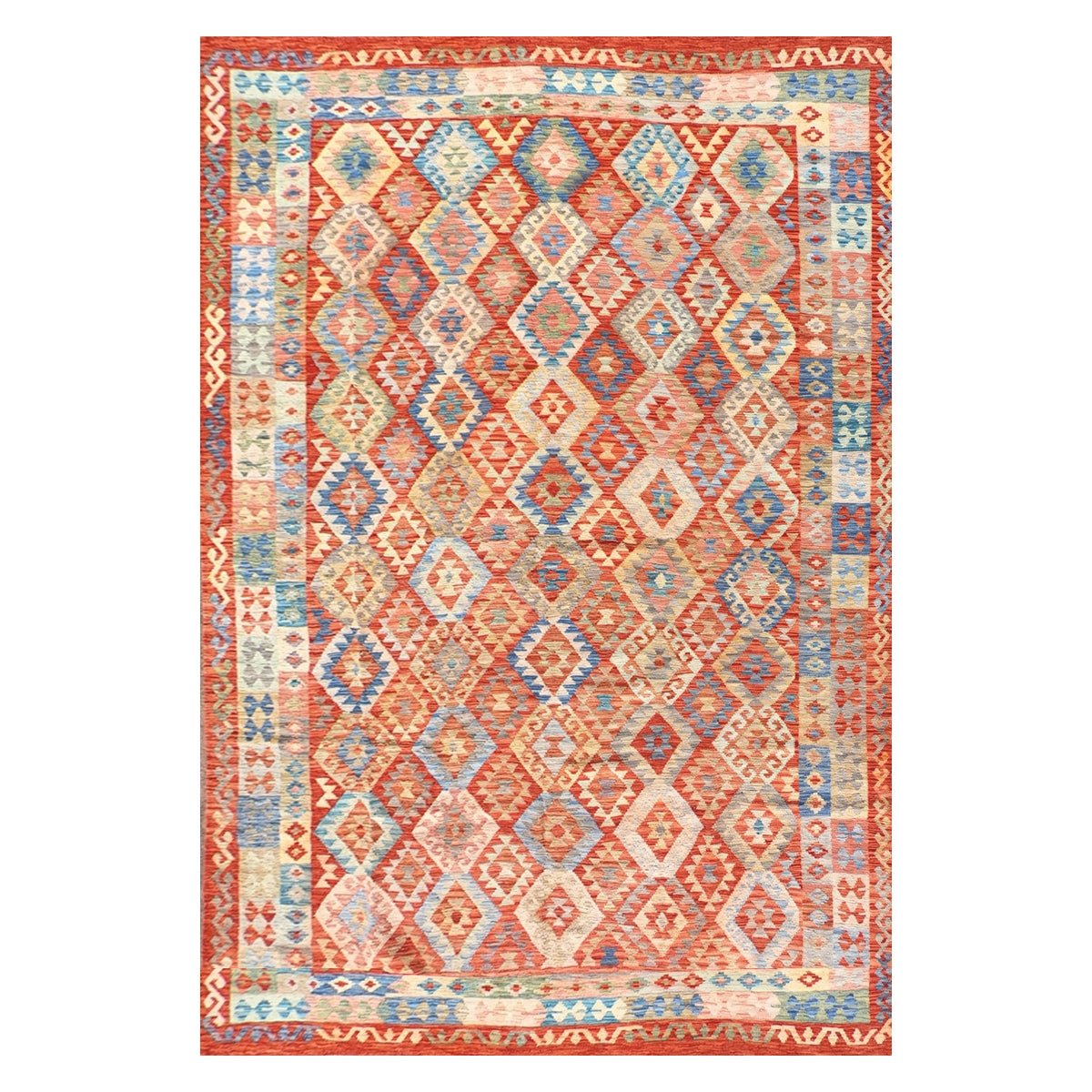 Alfombra lana, Kelim Kashkuli 3.40 x 2.50 mts. 020