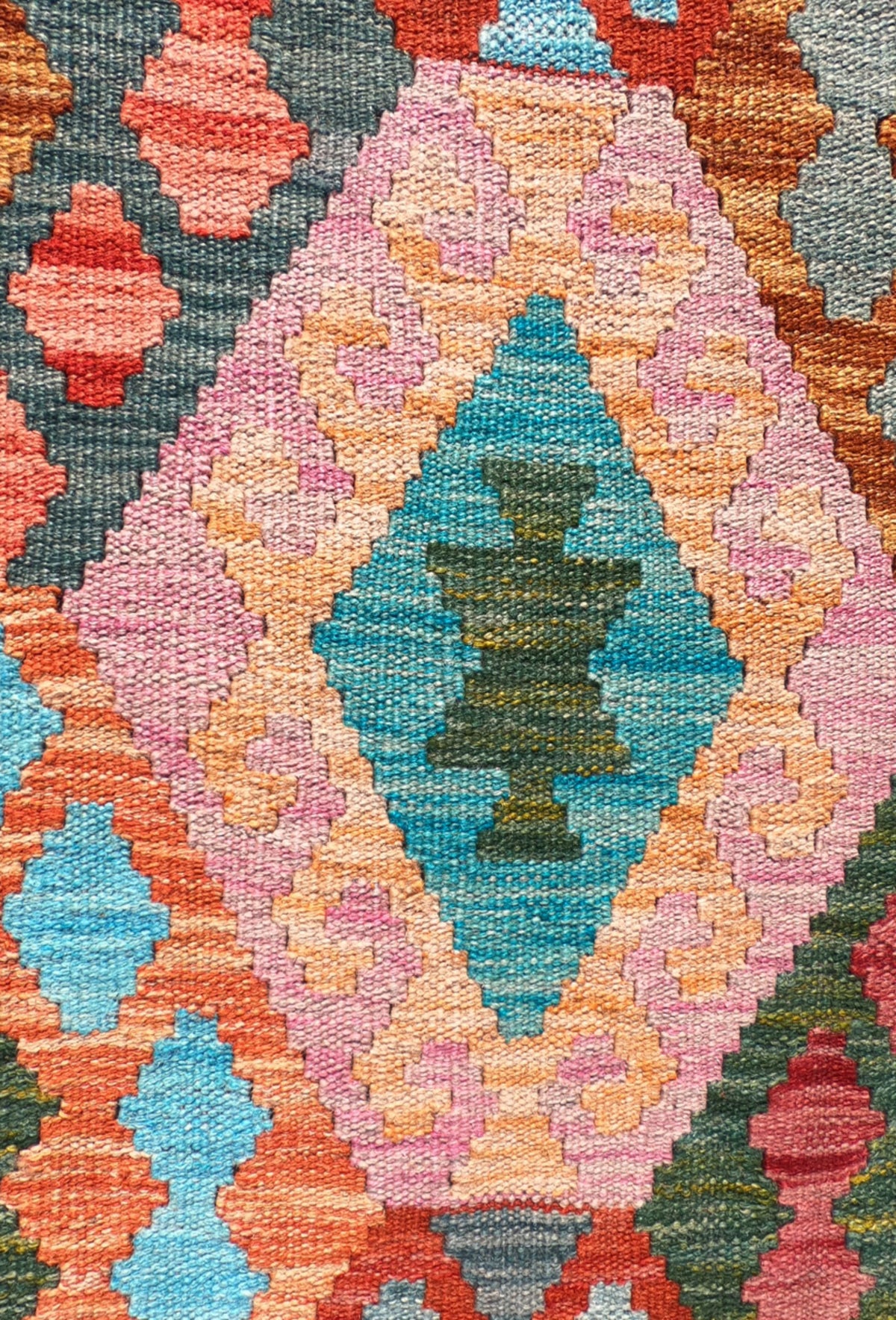 Alfombra lana, Kelim Kashkuli 3.40 x 2.50 mts. 028