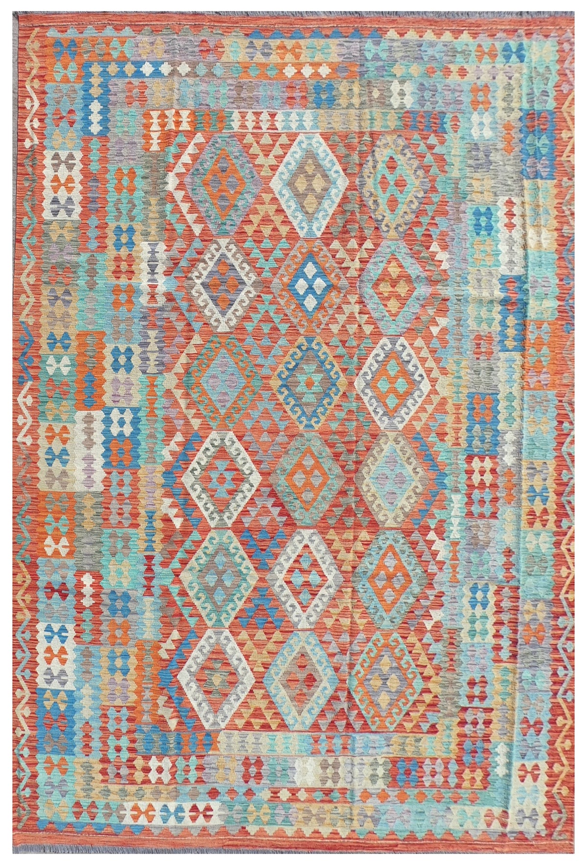 Alfombra Lana, Kelim Kashkuli 3.50 x 2.50 mts. 0032