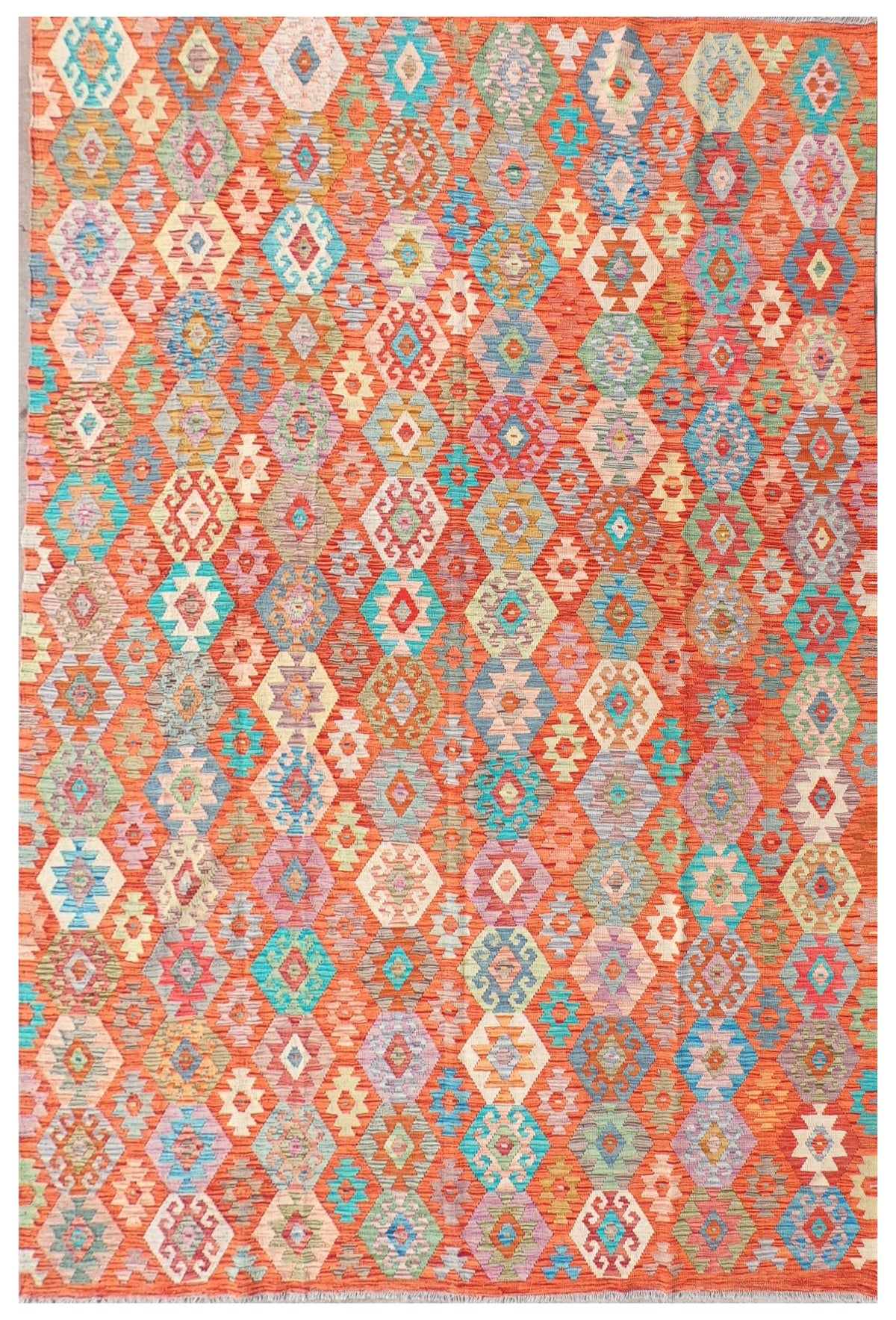 Alfombra Lana, Kelim Kashkuli 3.50 x 2.50 mts. 0006