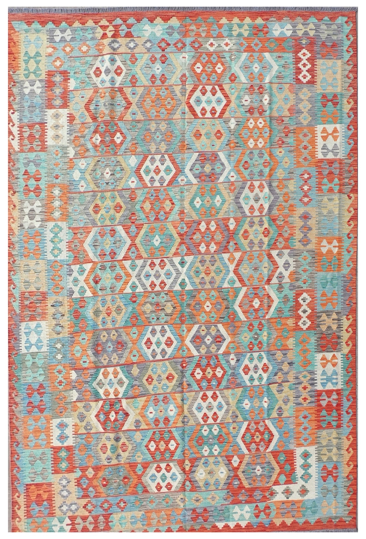 Alfombra Lana, Kelim Kashkuli 3.50 x 2.50 mts. 0008