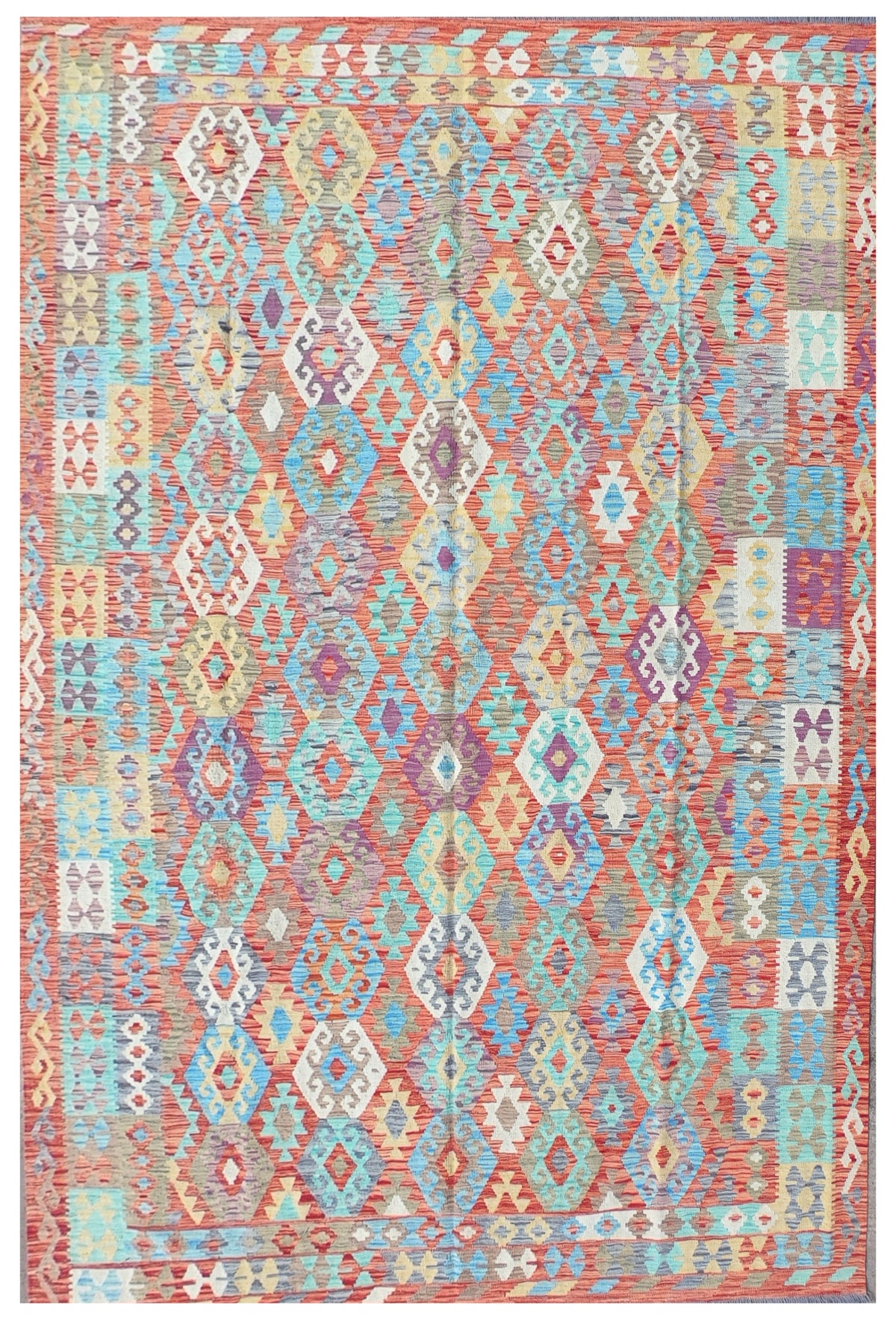 Alfombra Lana, Kelim Kashkuli 3.50 x 2.50 mts. 0053