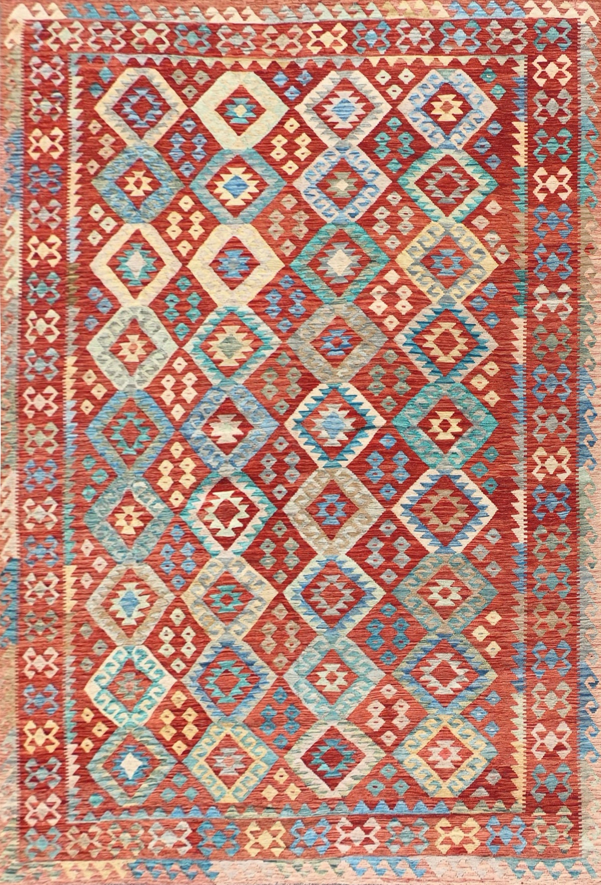 Alfombra lana, Kelim Kashkuli 3.50 x 2.50 mts. 060