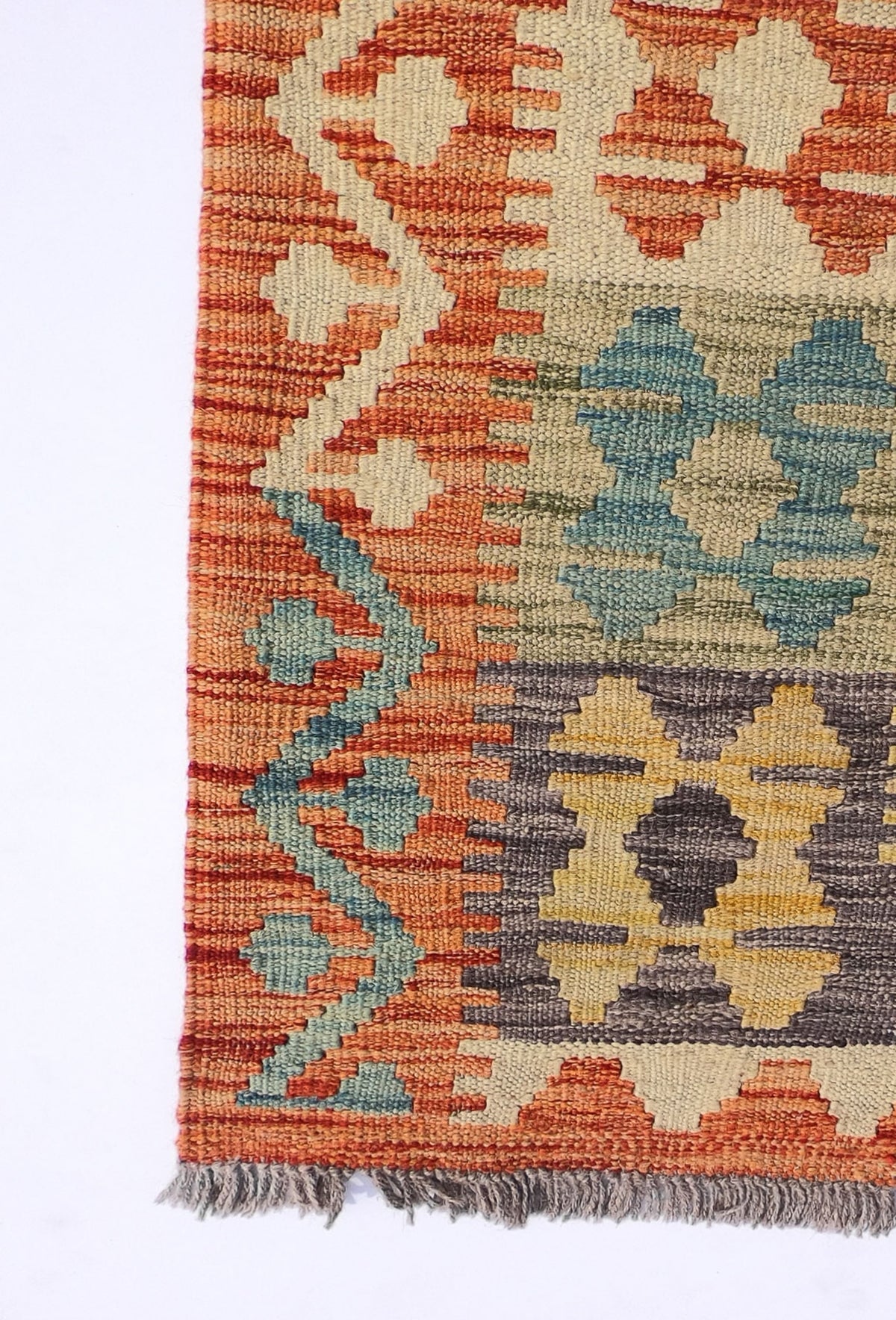 Alfombra Lana, Kelim Kashkuli 3.50 x 2.50 mts. 0069