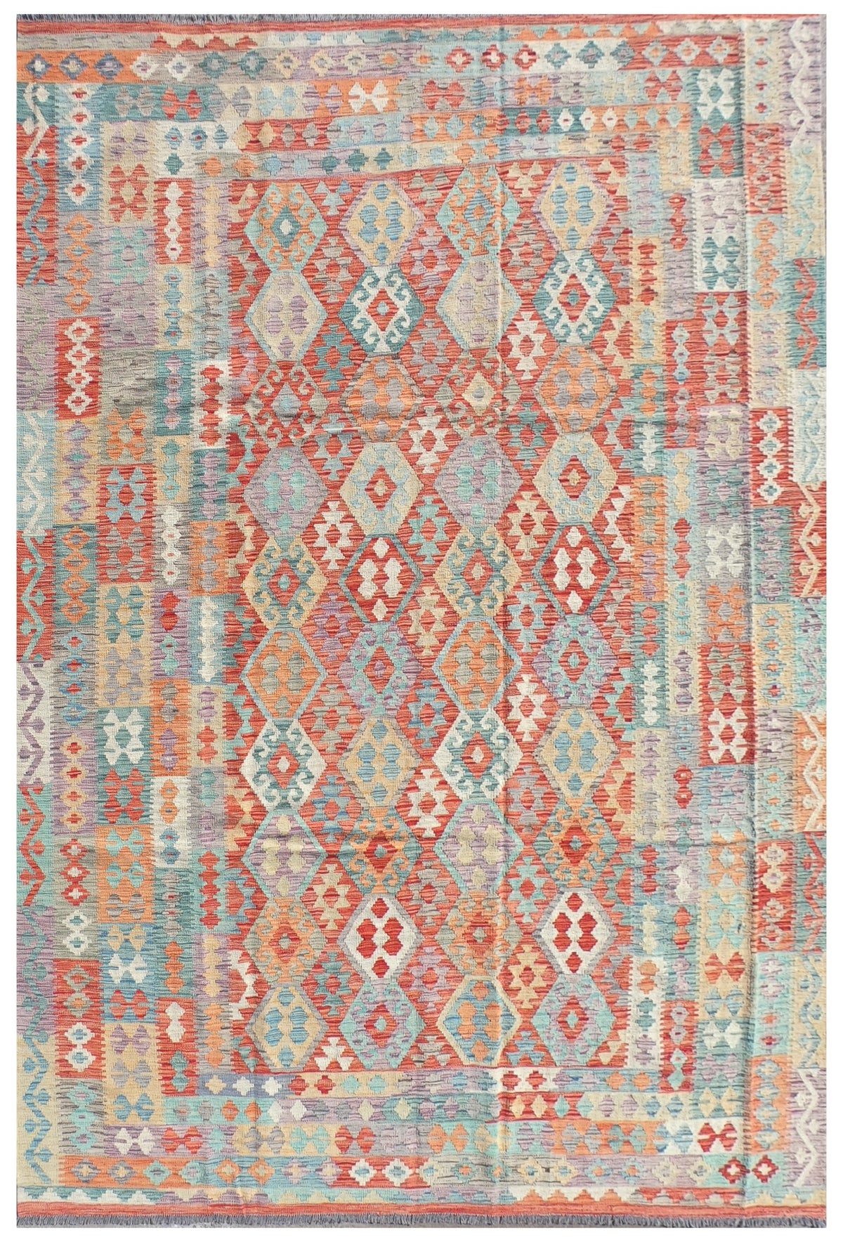 Alfombra Lana, Kelim Kashkuli 3.50 x 2.50 mts. 0070