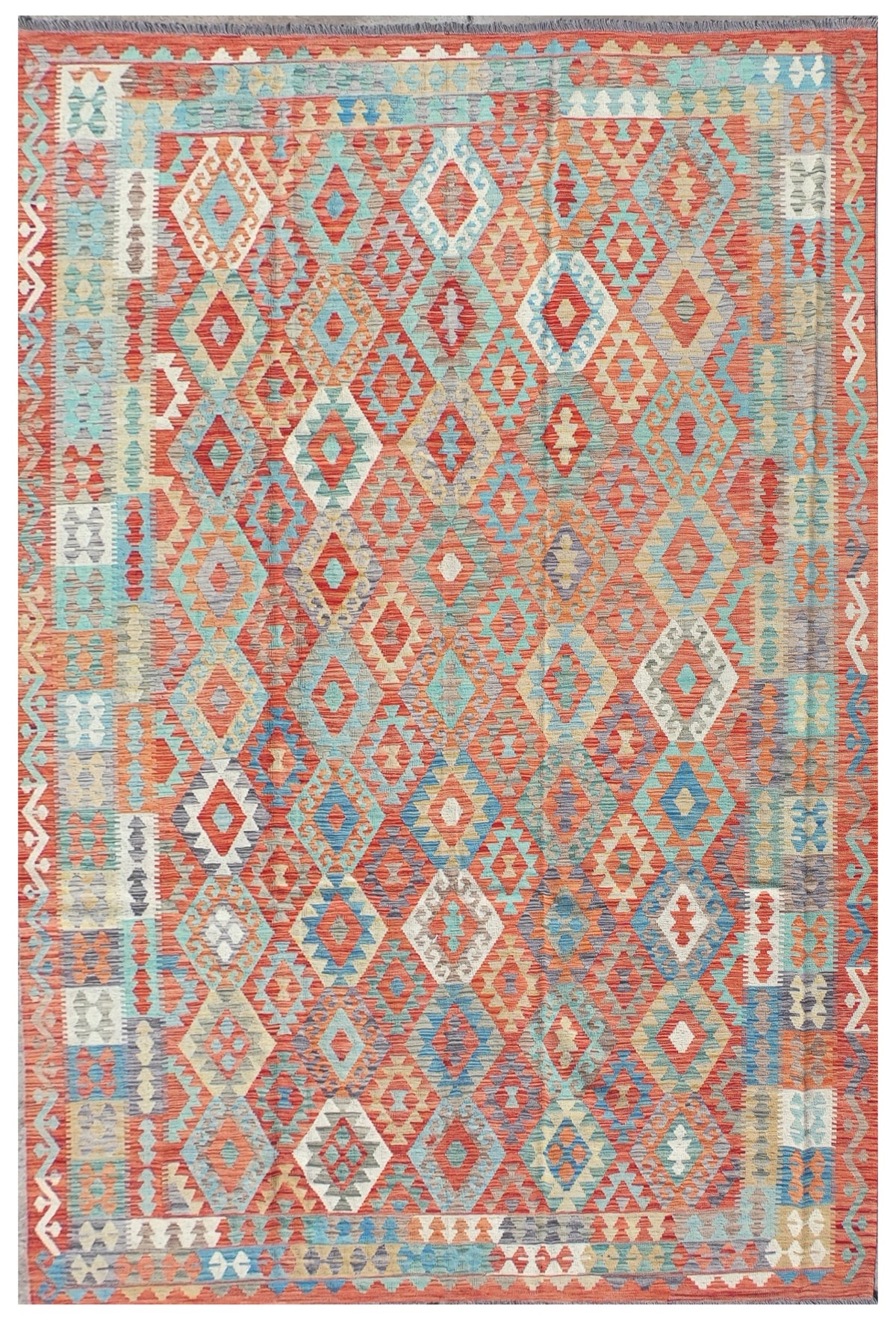Alfombra Lana, Kelim Kashkuli 3.50 x 2.50 mts. 0075