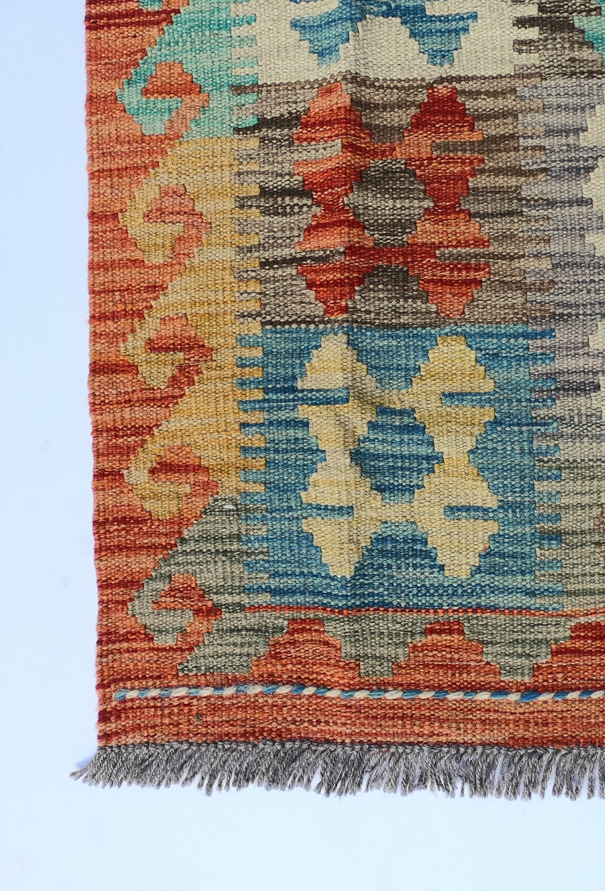 Alfombra Lana, Kelim Kashkuli 3.50 x 2.50 mts. 0012