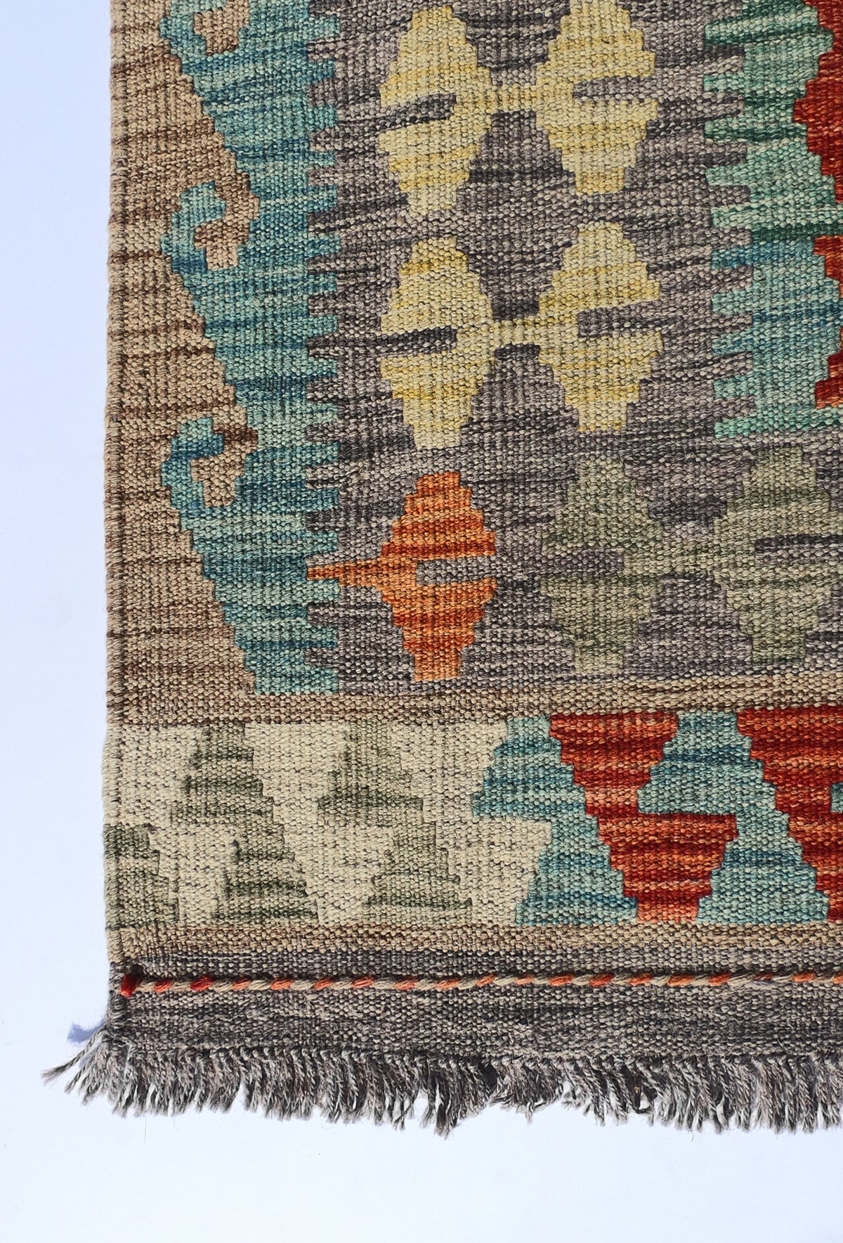 Alfombra Lana, Kelim Kashkuli 3.50 x 2.50 mts. 0001