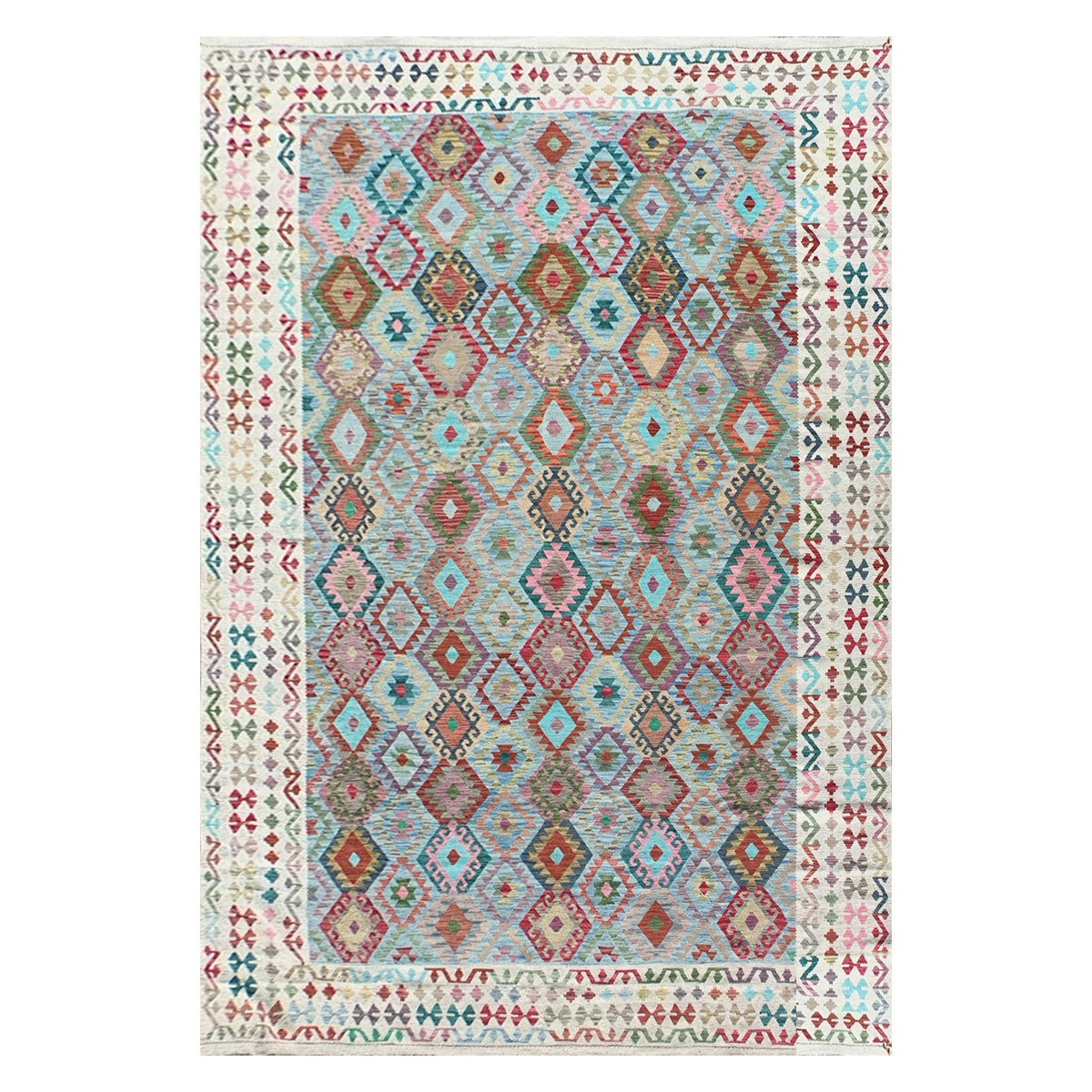 Alfombra lana, Kelim Kashkuli 4.10 x 3.00 mts. 001