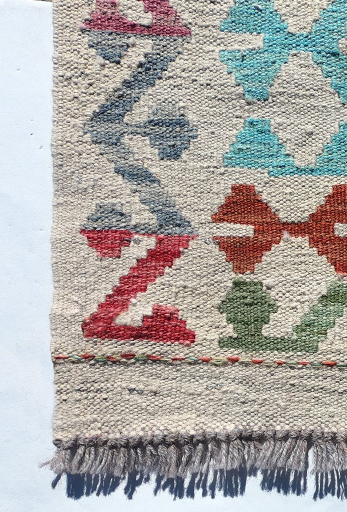 Alfombra lana, Kelim Kashkuli 4.10 x 3.00 mts. 001