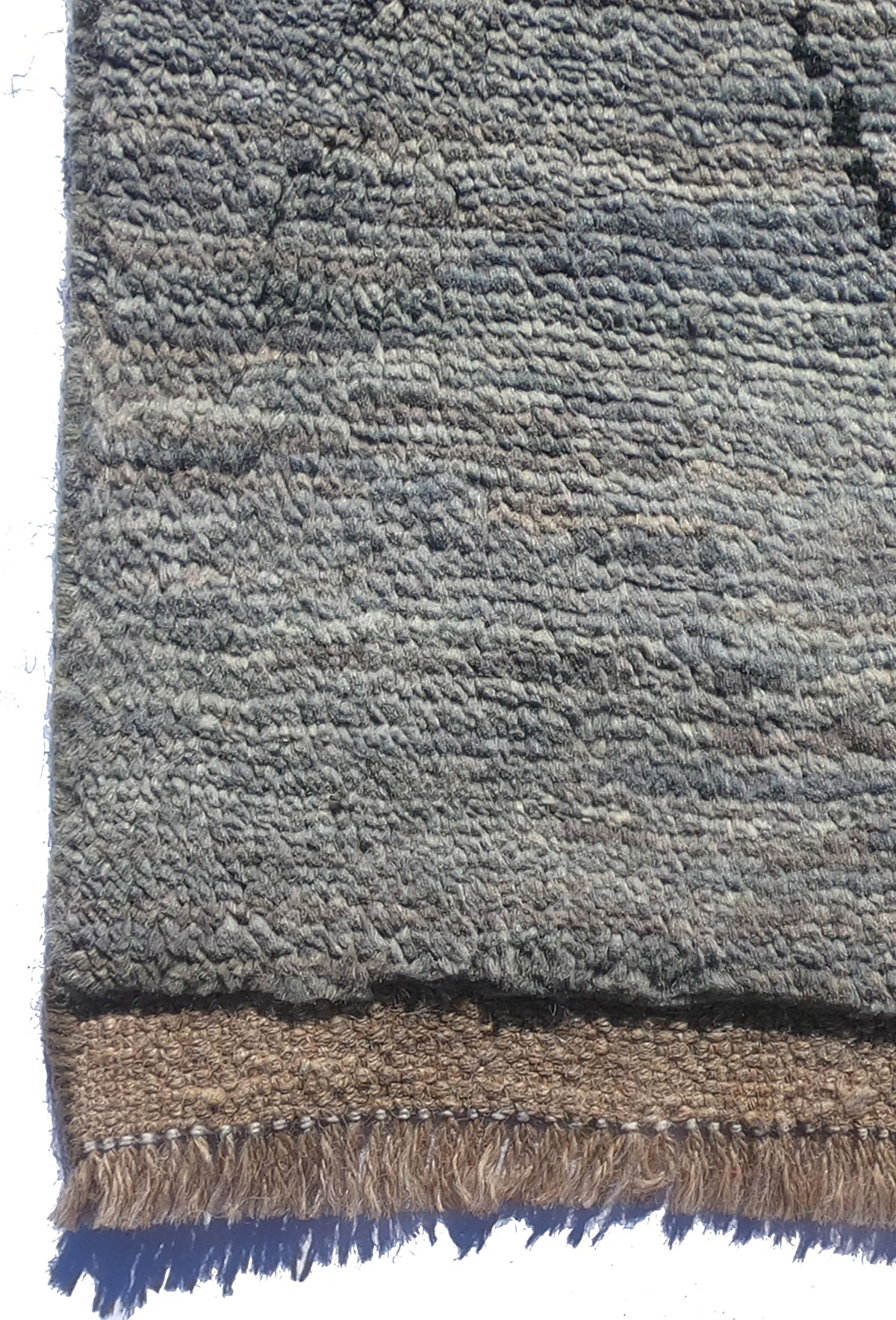 Textura natural de la lana en alfombra persa hecha a mano