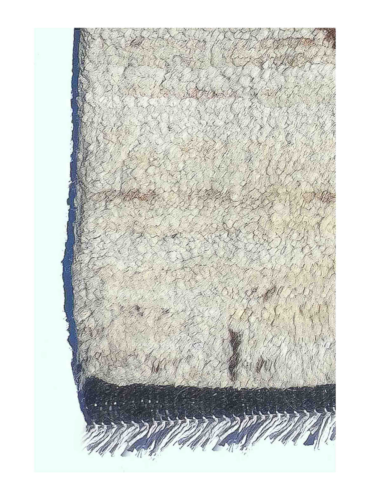 Textura natural de la lana en alfombra vintage de alta calidad