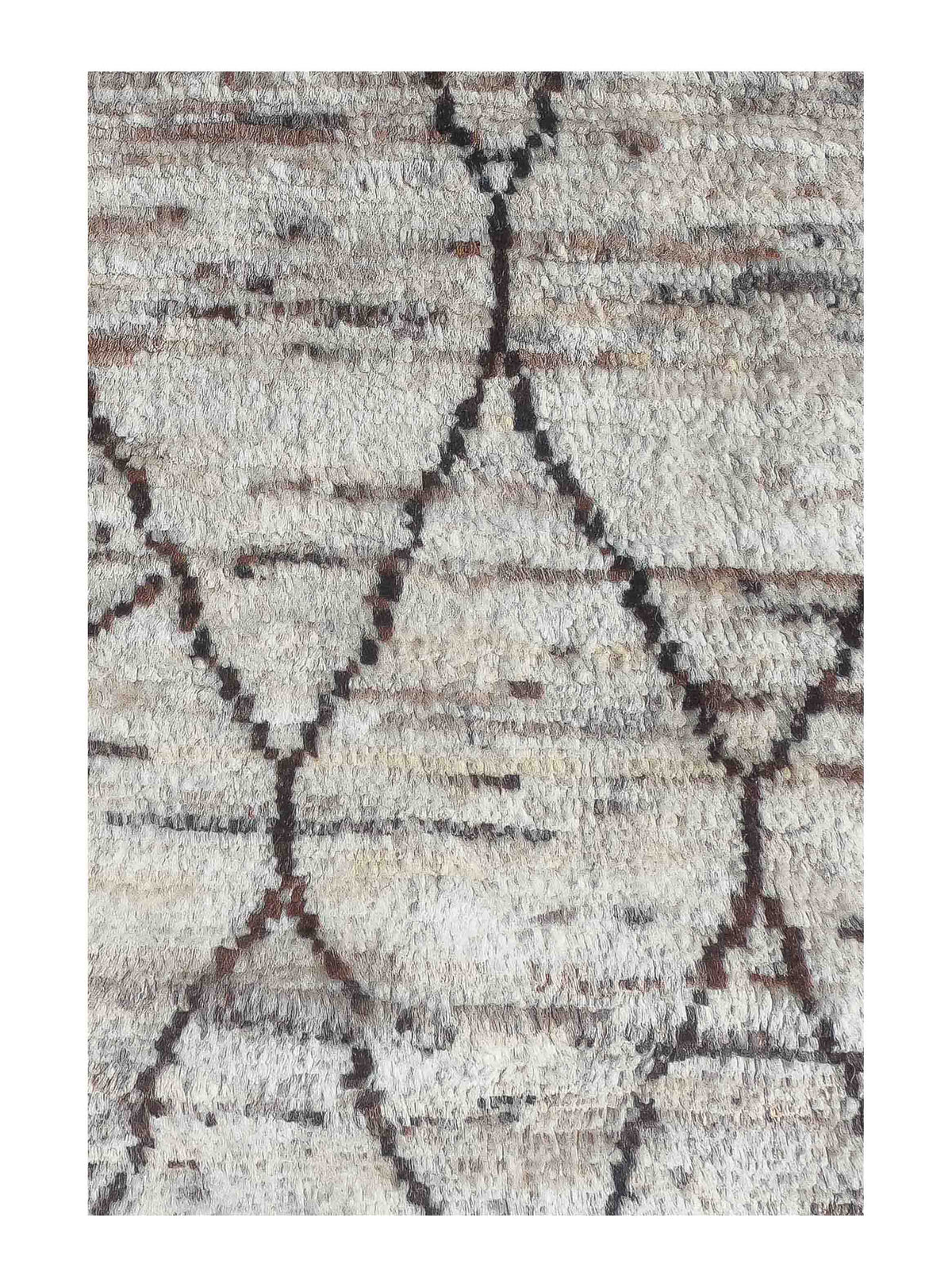 Diseño intrincado en alfombra persa vintage de lana