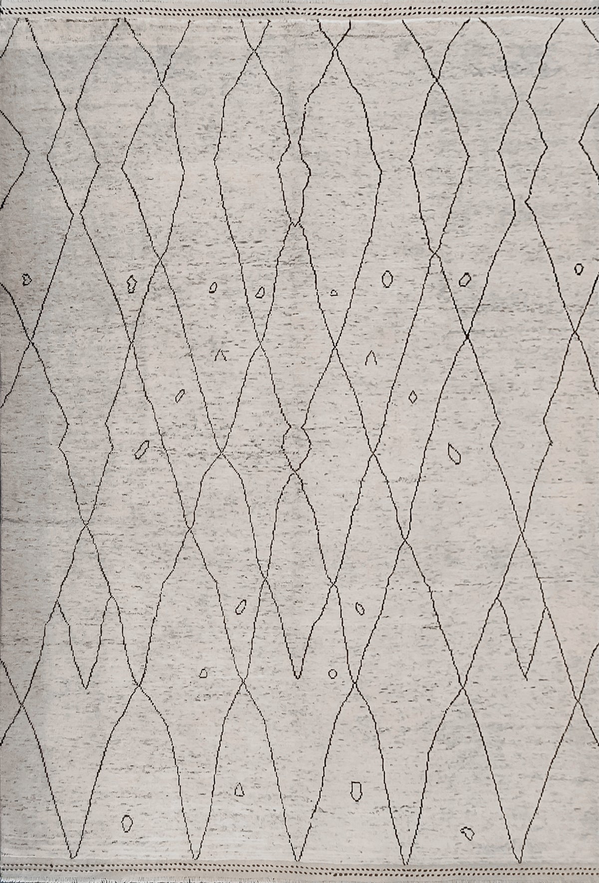 Alfombra de lana pakistaní de diseño geométrico contemporáneo