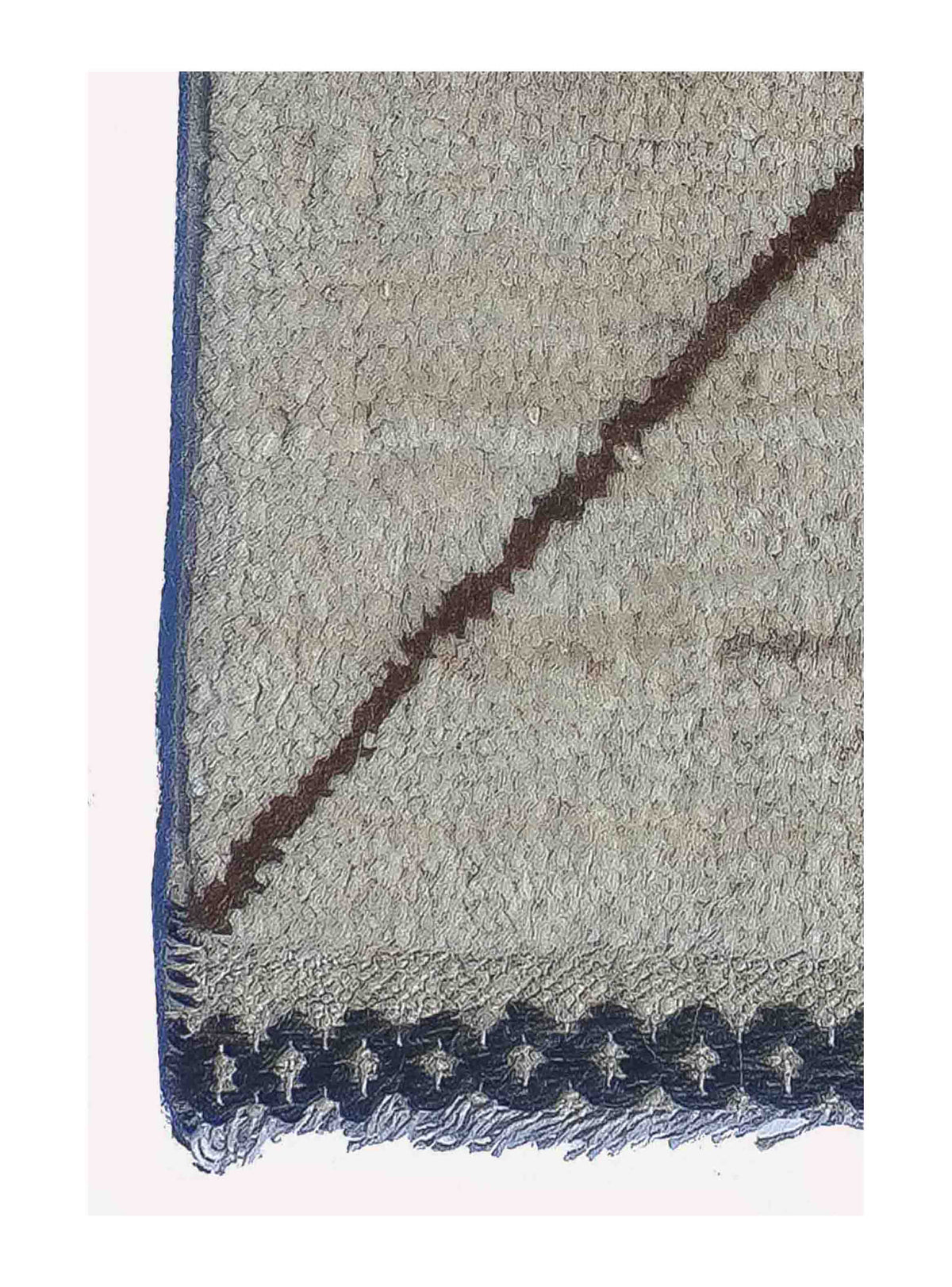 Textura rica de lana natural en alfombra importada hecha a mano