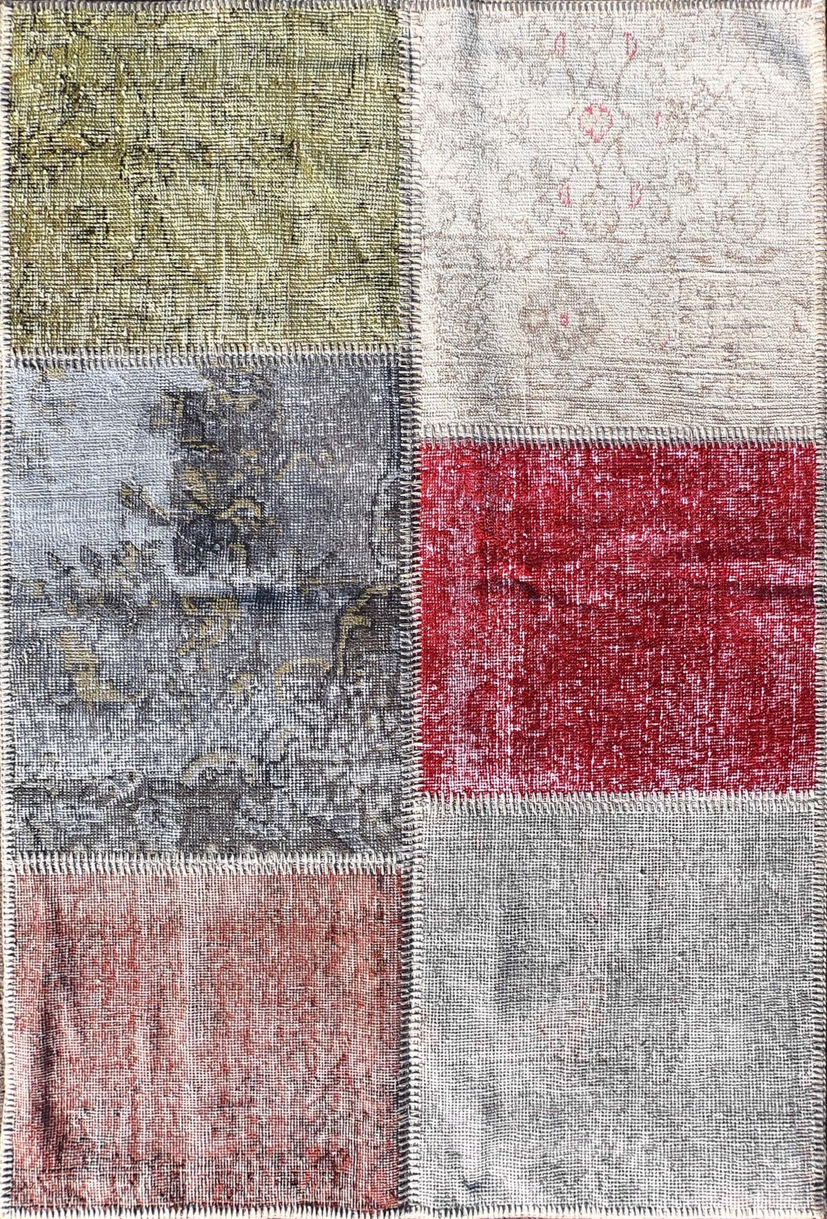 Alfombra lana Patchwork Turco, 1.50 x 1.00 mts. 002