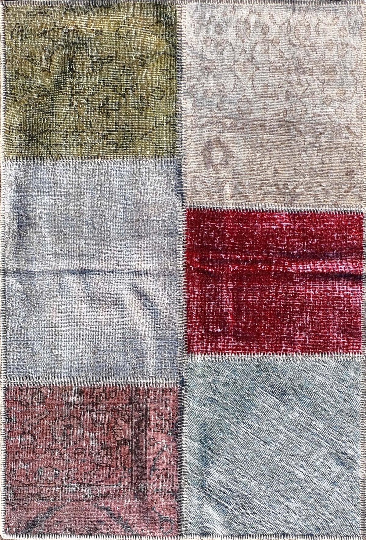 Alfombra lana Patchwork Turco, 1.50 x 1.00 mts. 004