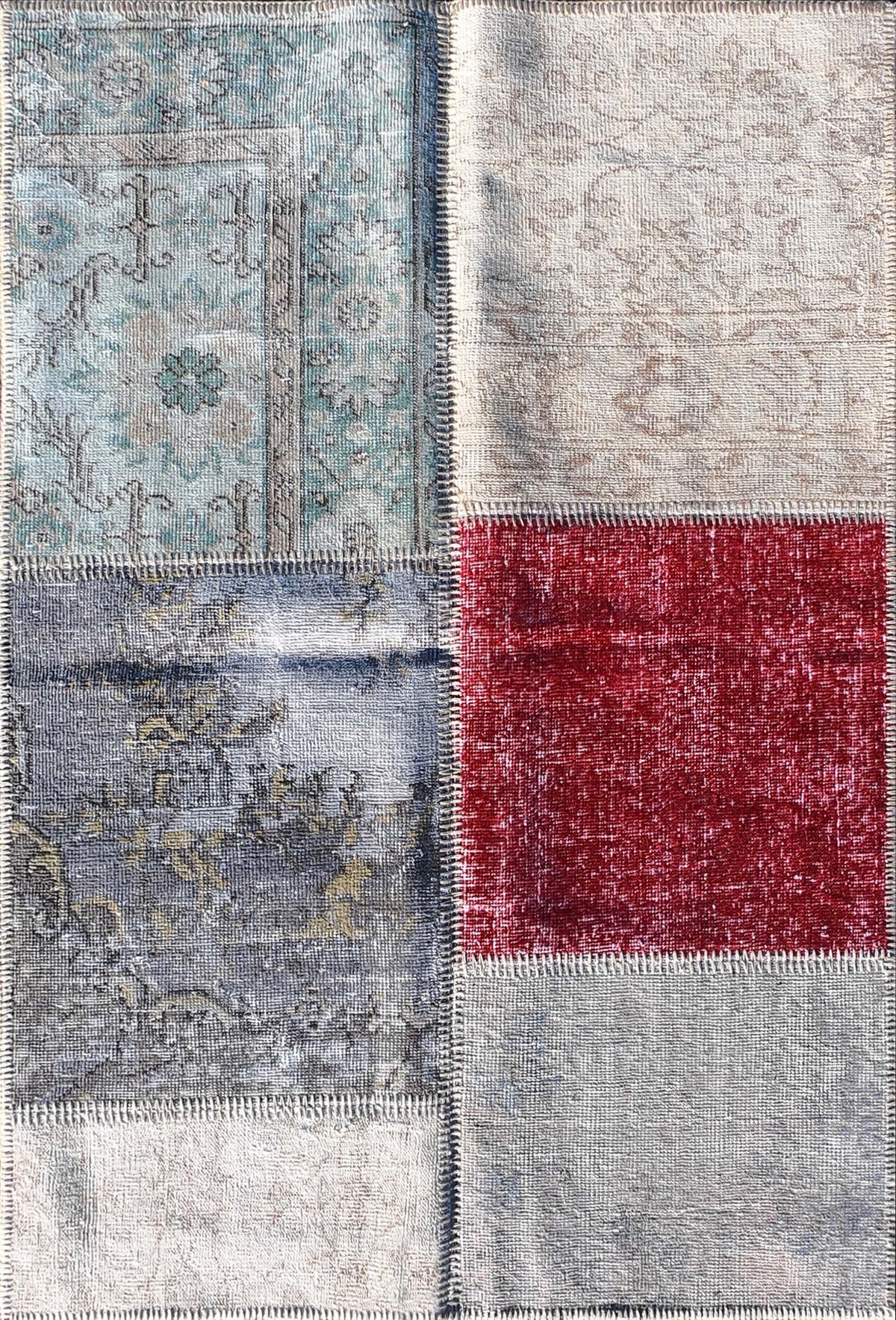 Alfombra lana Patchwork Turco, 1.50 x 1.00 mts. 005