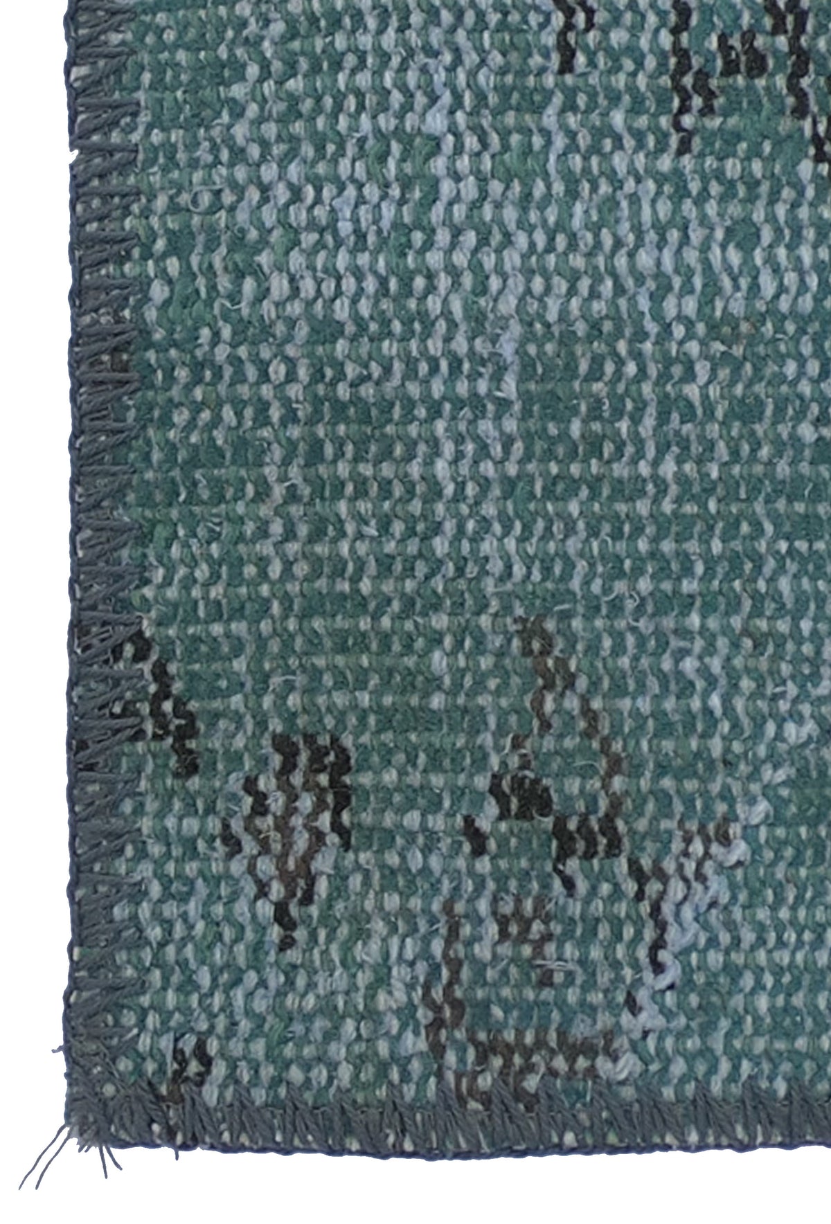 Textura de lana natural en alfombra turca hecha a mano, estilo vintage
