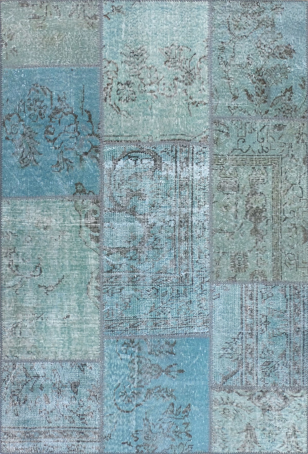 Alfombra persa vintage de lana, patchwork hecho a mano - Consorcio Persa