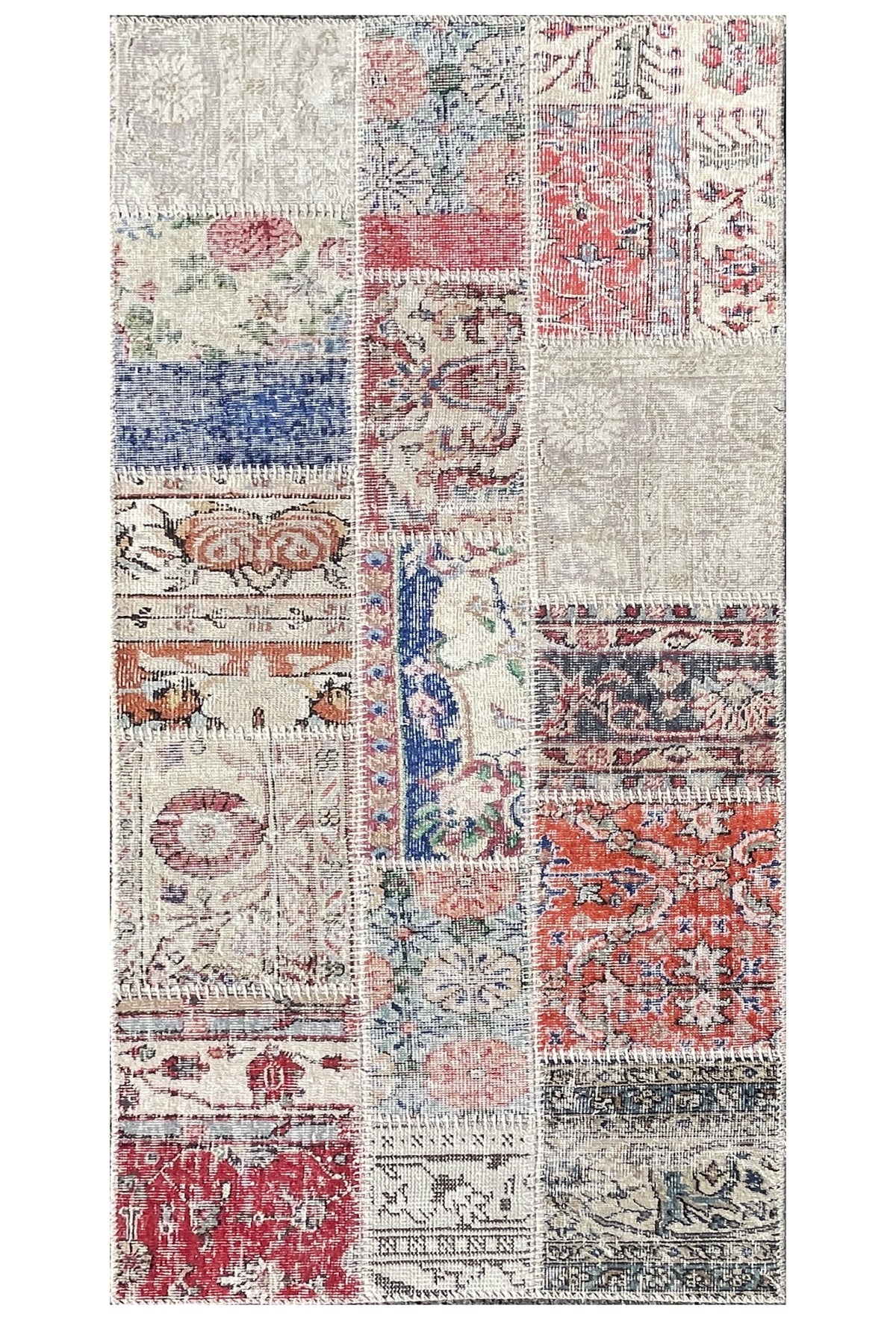 Alfombra Lana, Patchwork Vintage 2.00 x 0.60 mts. 0070