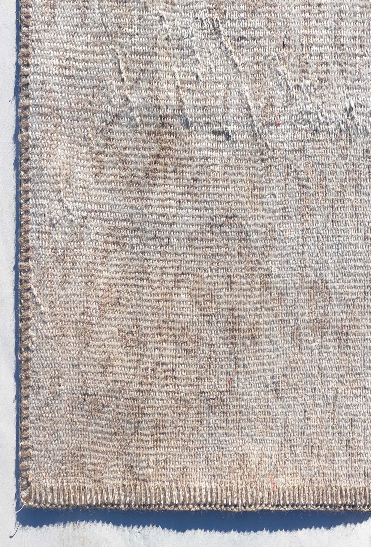 Textura de lana natural en alfombra turca hecha a mano