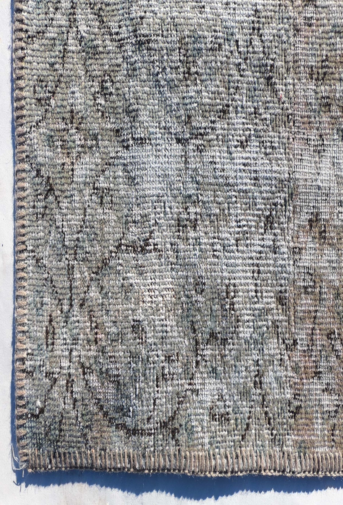 Textura de lana natural en alfombra turca hecha a mano