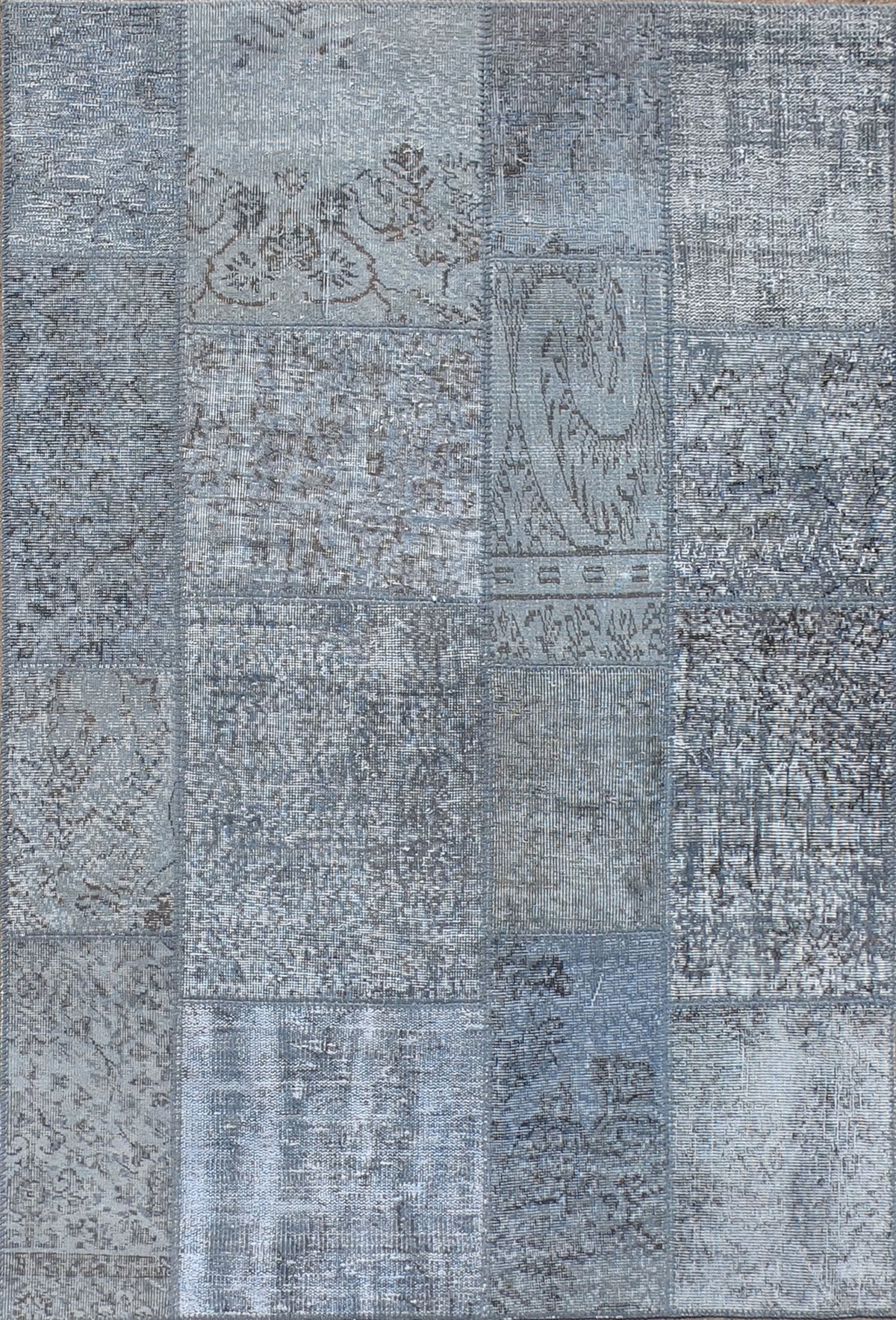 Alfombra persa vintage de lana hecha a mano, estilo patchwork - Consorcio Persa