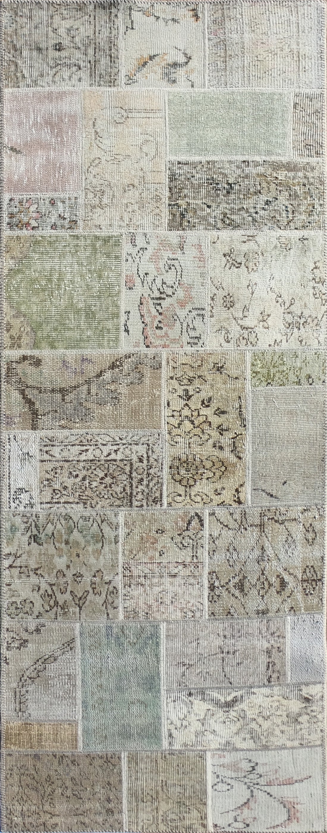 Alfombra persa vintage de lana, patchwork turco hecho a mano - Consorcio Persa