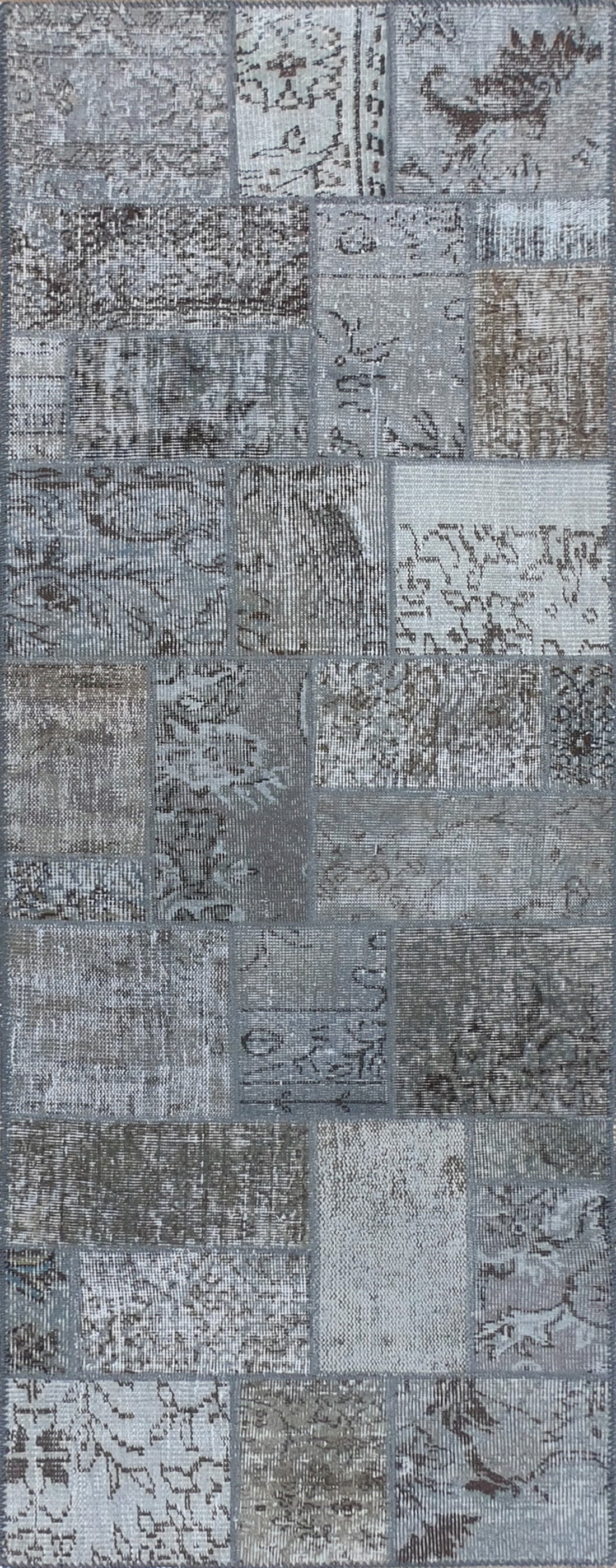 Alfombra persa vintage de lana, patchwork turco hecho a mano - Consorcio Persa