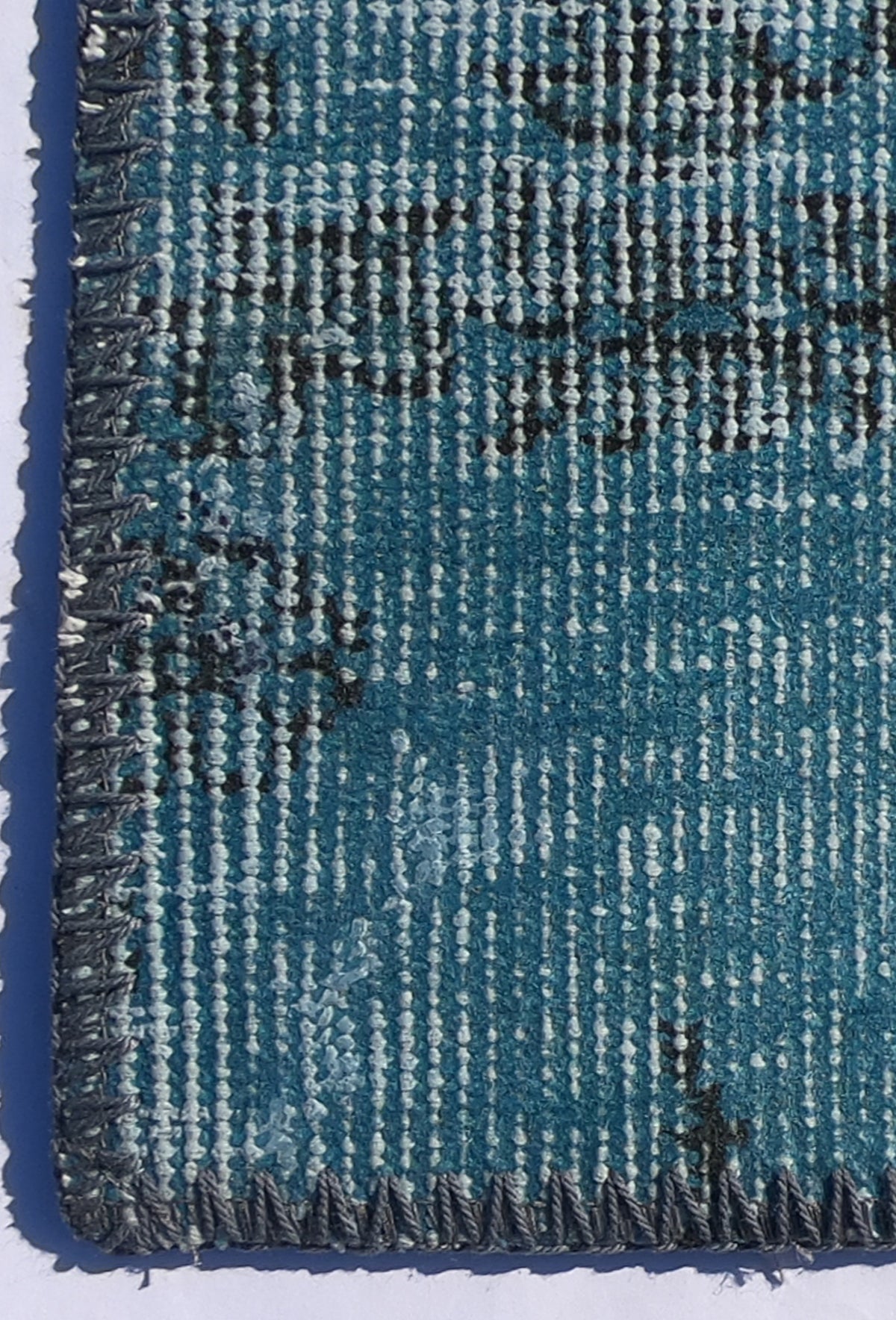 Textura de lana natural en alfombra turca hecha a mano estilo patchwork