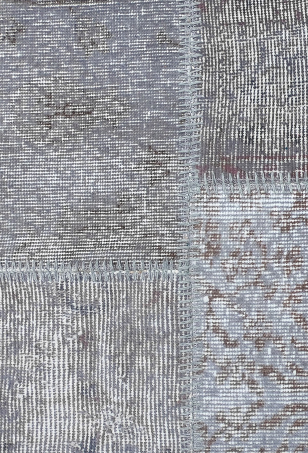 Diseño único de alfombra persa vintage, patchwork artesanal