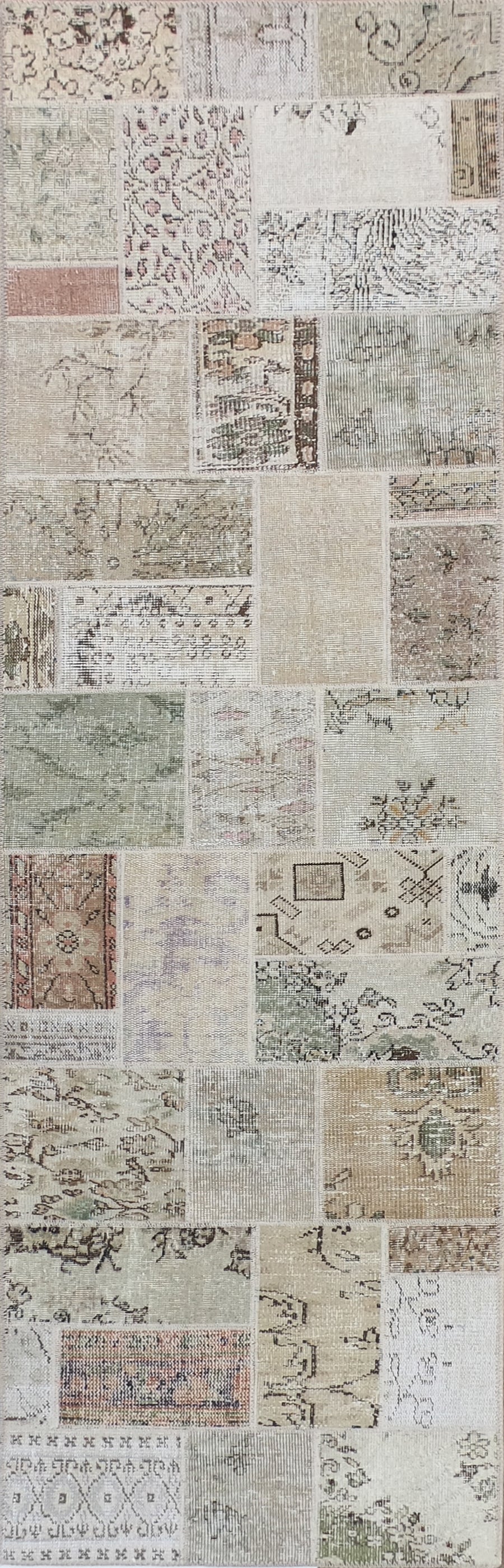 Alfombra persa patchwork de lana turca hecha a mano - Consorcio Persa