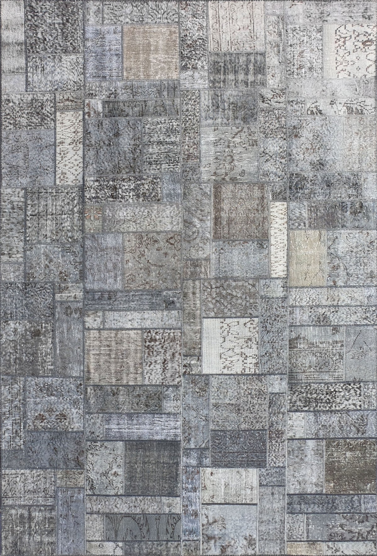 Alfombra persa vintage de lana, patchwork turco hecho a mano - Consorcio Persa
