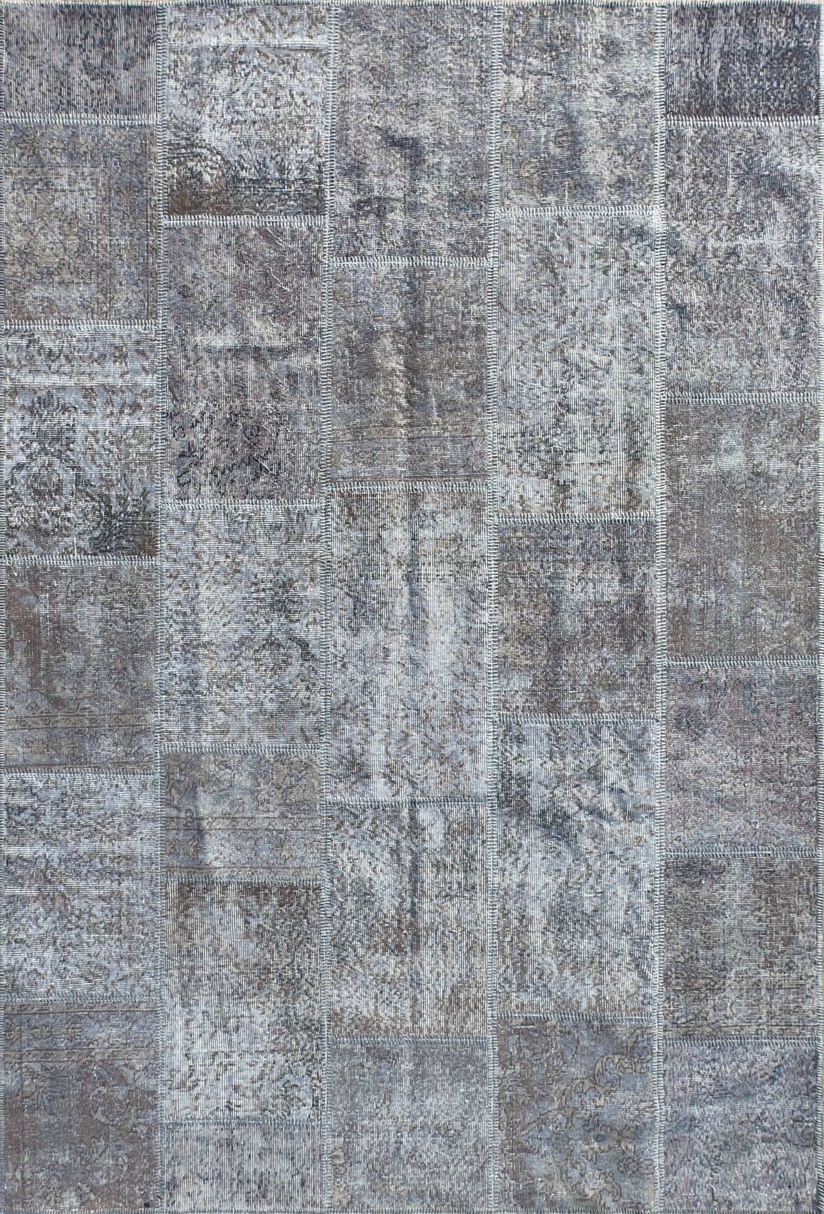 Alfombra persa vintage de lana hecha a mano, estilo patchwork - Consorcio Persa