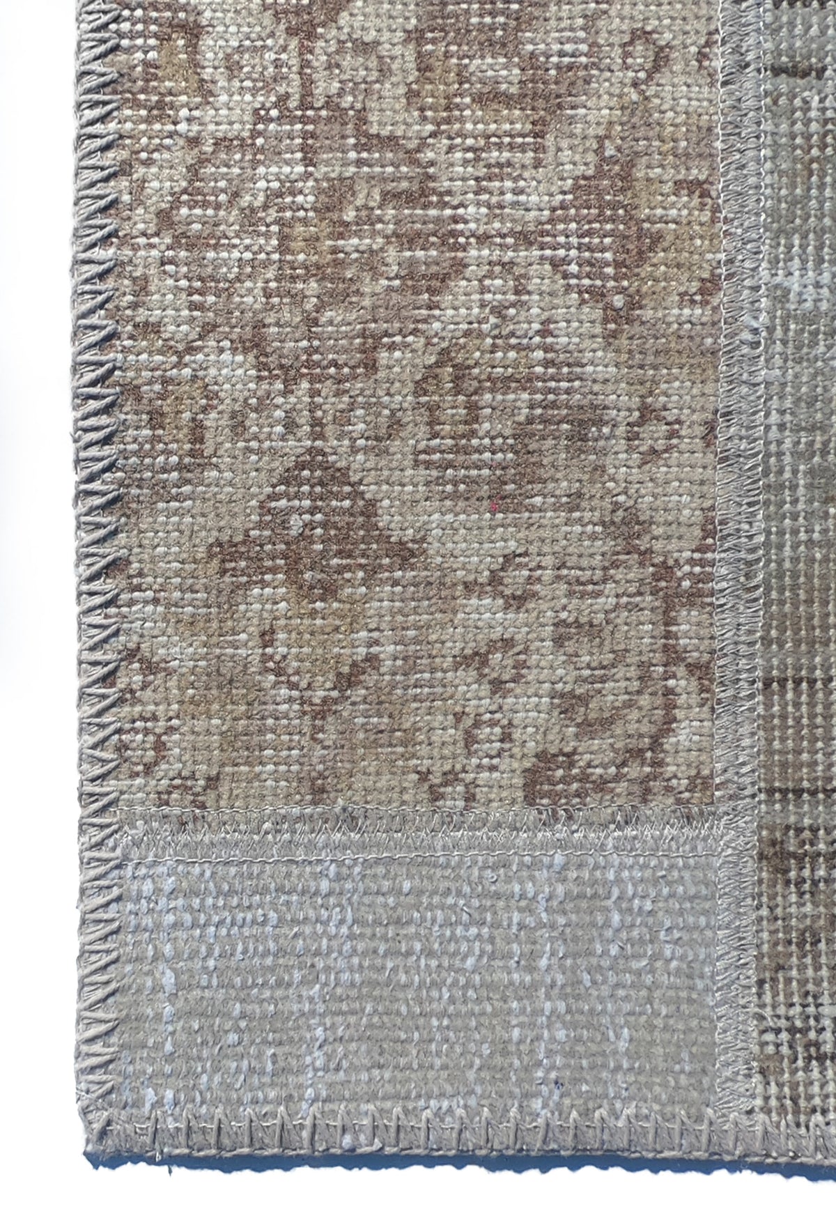 Textura de lana natural en alfombra turca hecha a mano