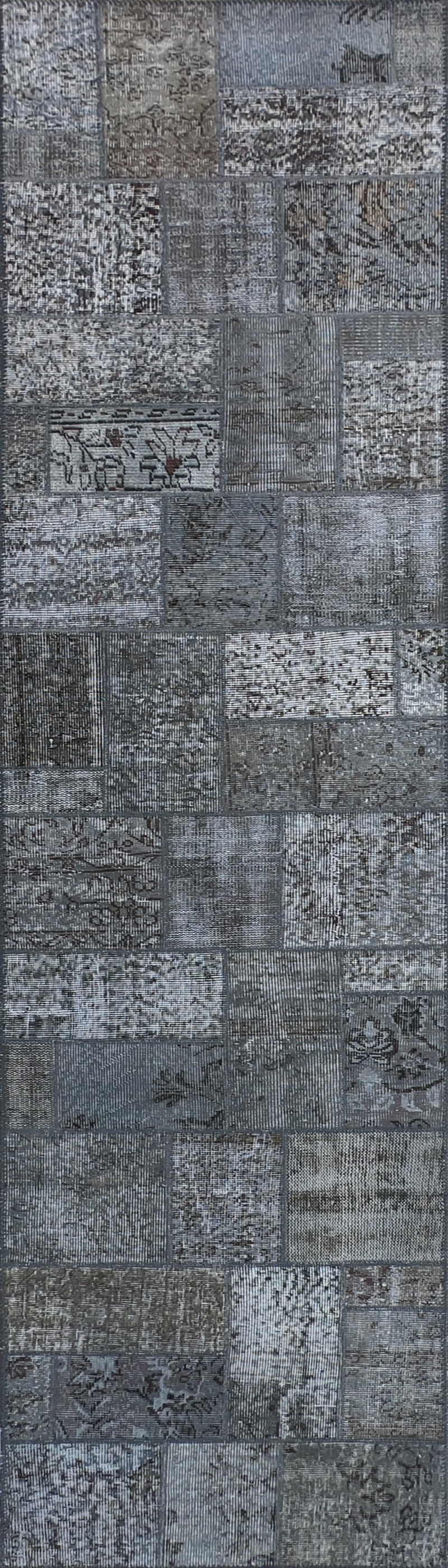 Alfombra persa vintage patchwork de lana turca hecha a mano - Consorcio Persa