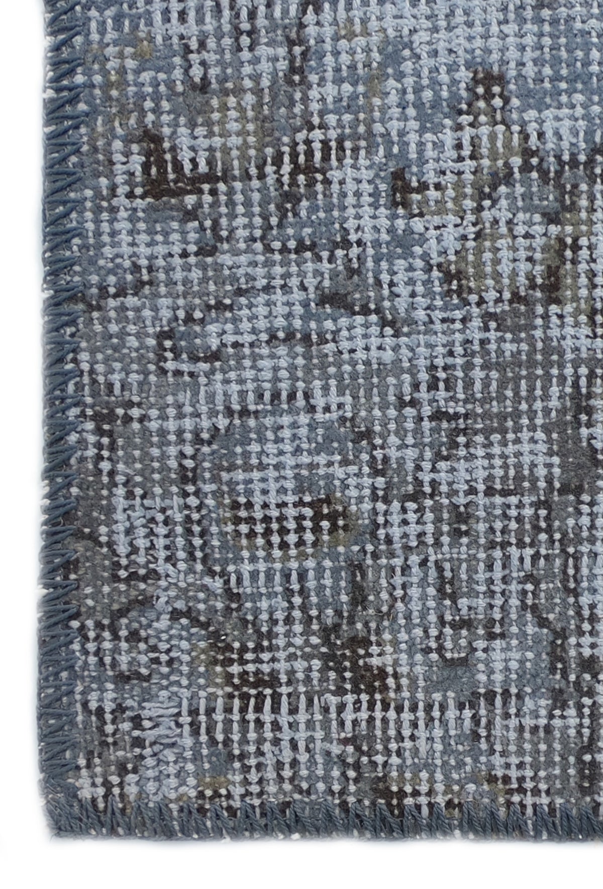 Textura de lana natural en alfombra persa patchwork hecha a mano