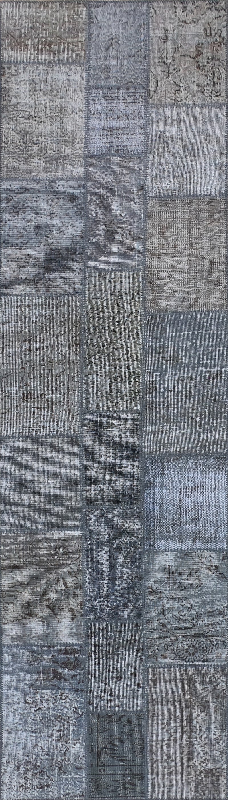 Alfombra persa vintage de lana hecha a mano, estilo patchwork - Consorcio Persa