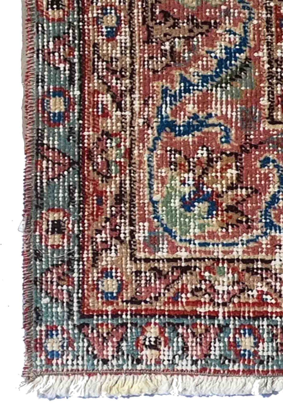 Alfombra de lana importada con estilo vintage y toque único