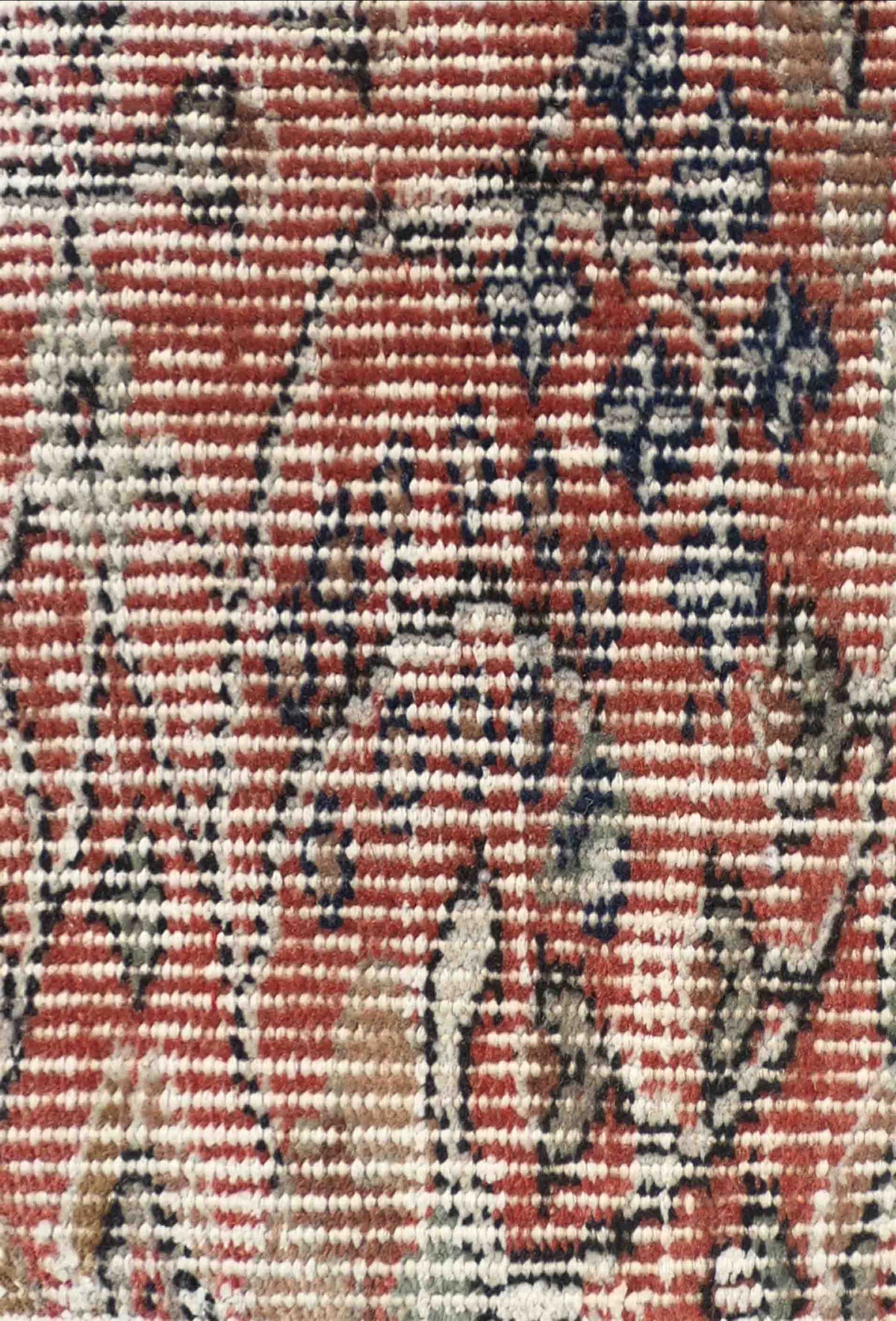 Textura de lana natural en alfombra persa vintage decolorada